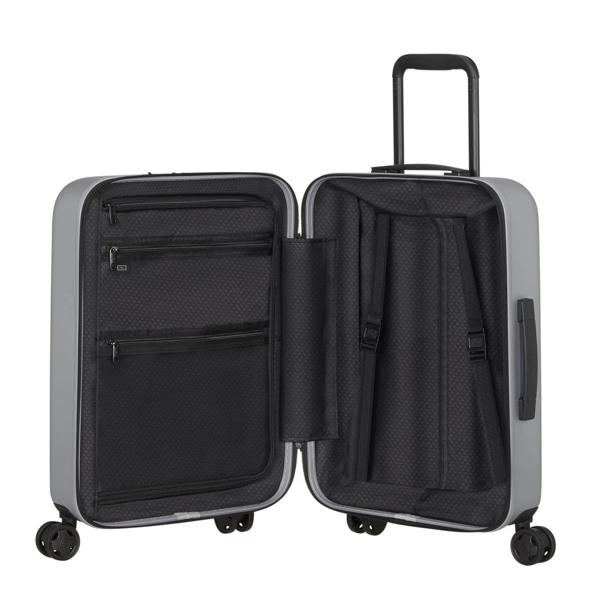 Quadrix 4 Wheel Cabin Suitcase 55cm - Silver