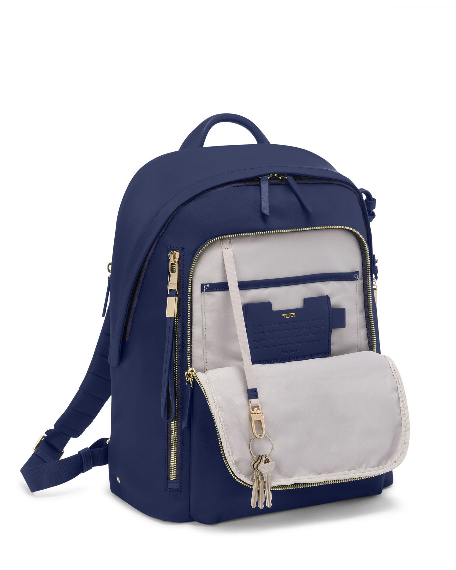 VOYAGEUR Halsey Backpack - Indigo/Light Gold