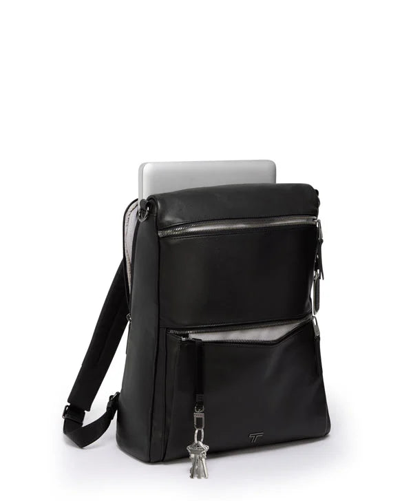 VOYAGEUR Limerick Backpack/Tote - Black/Gunmetal
