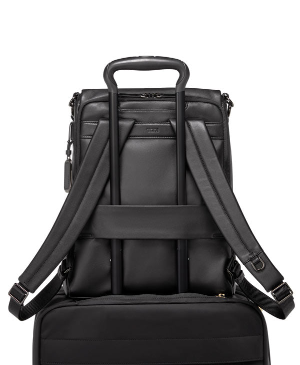 VOYAGEUR Limerick Backpack/Tote - Black/Gunmetal