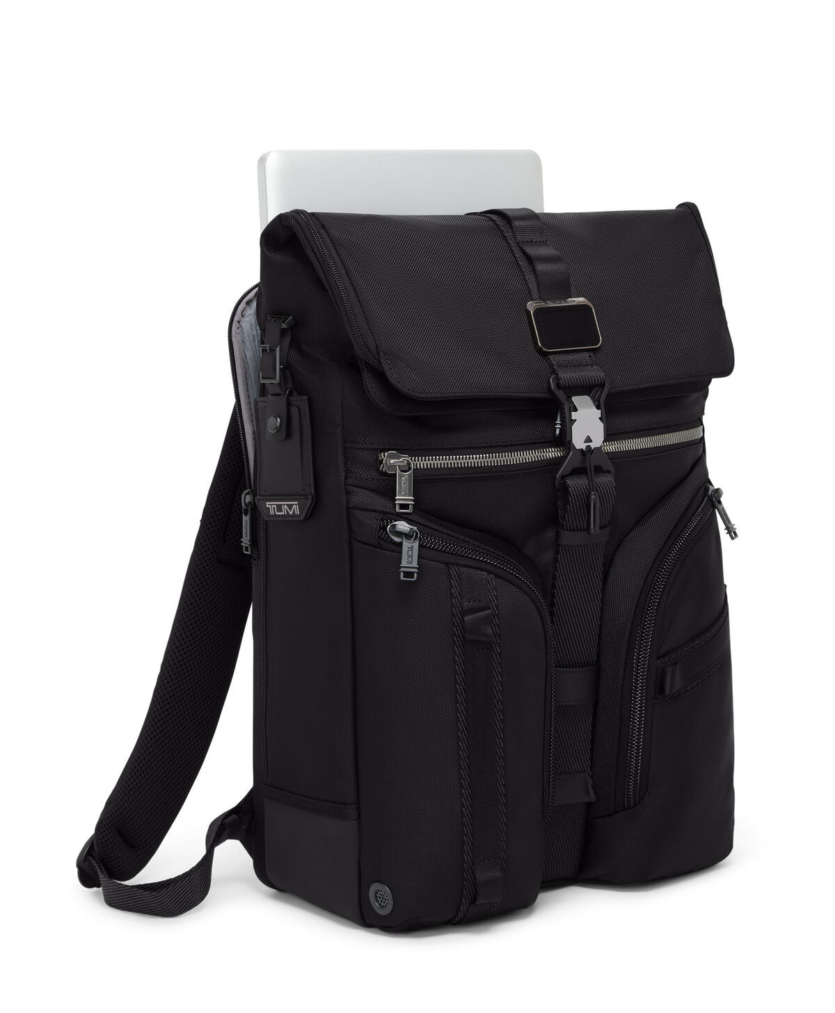 Alpha Bravo Surveillance Flap Backpack - Black Ballistic