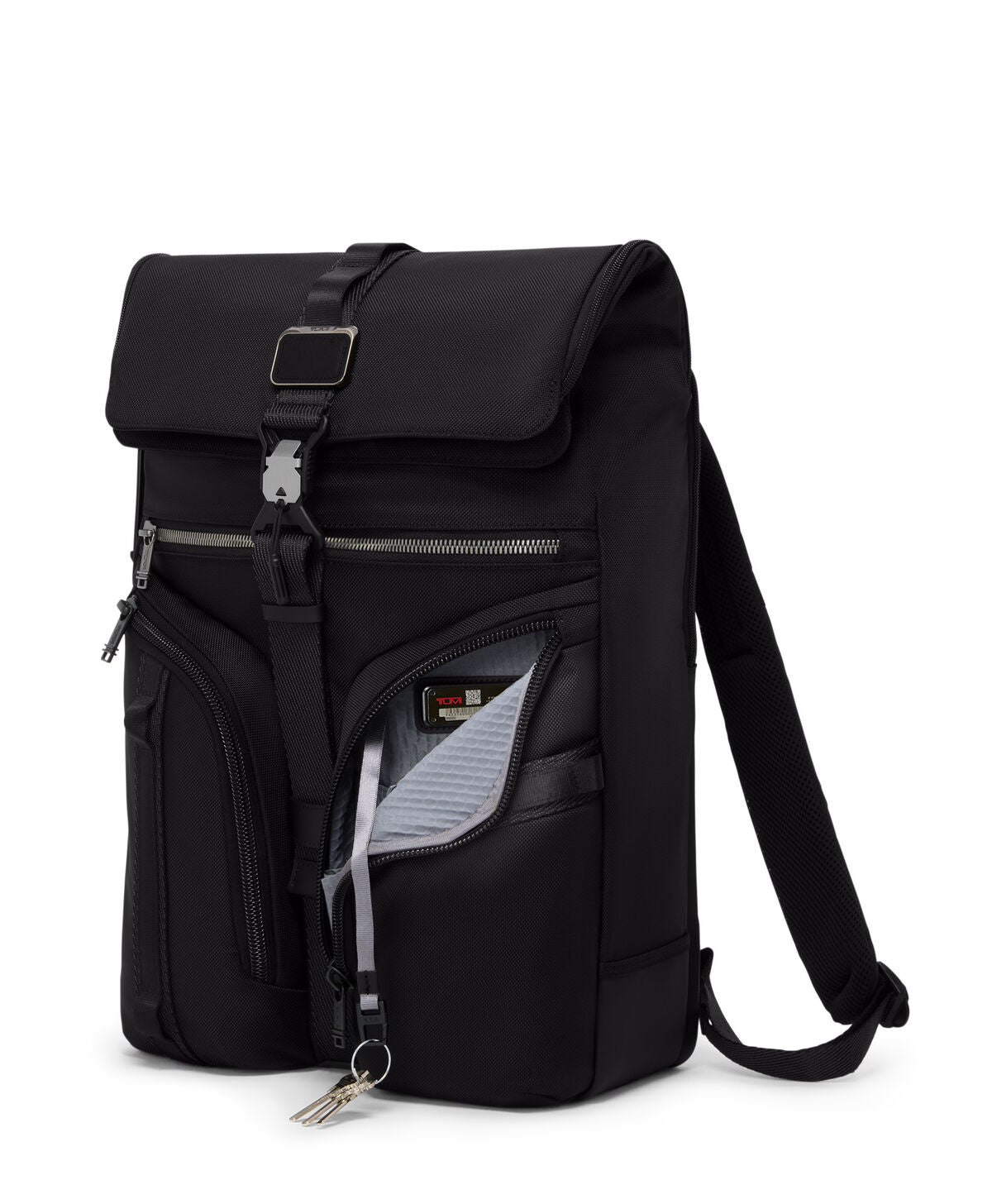 Alpha Bravo Surveillance Flap Backpack - Black Ballistic