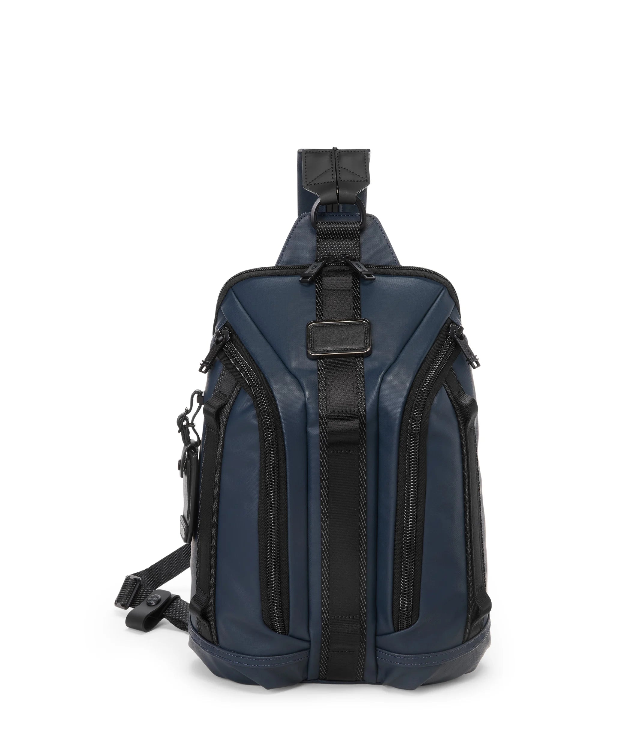 Alpha Bravo Knight Sling Backpack - Navy Coated Canvas