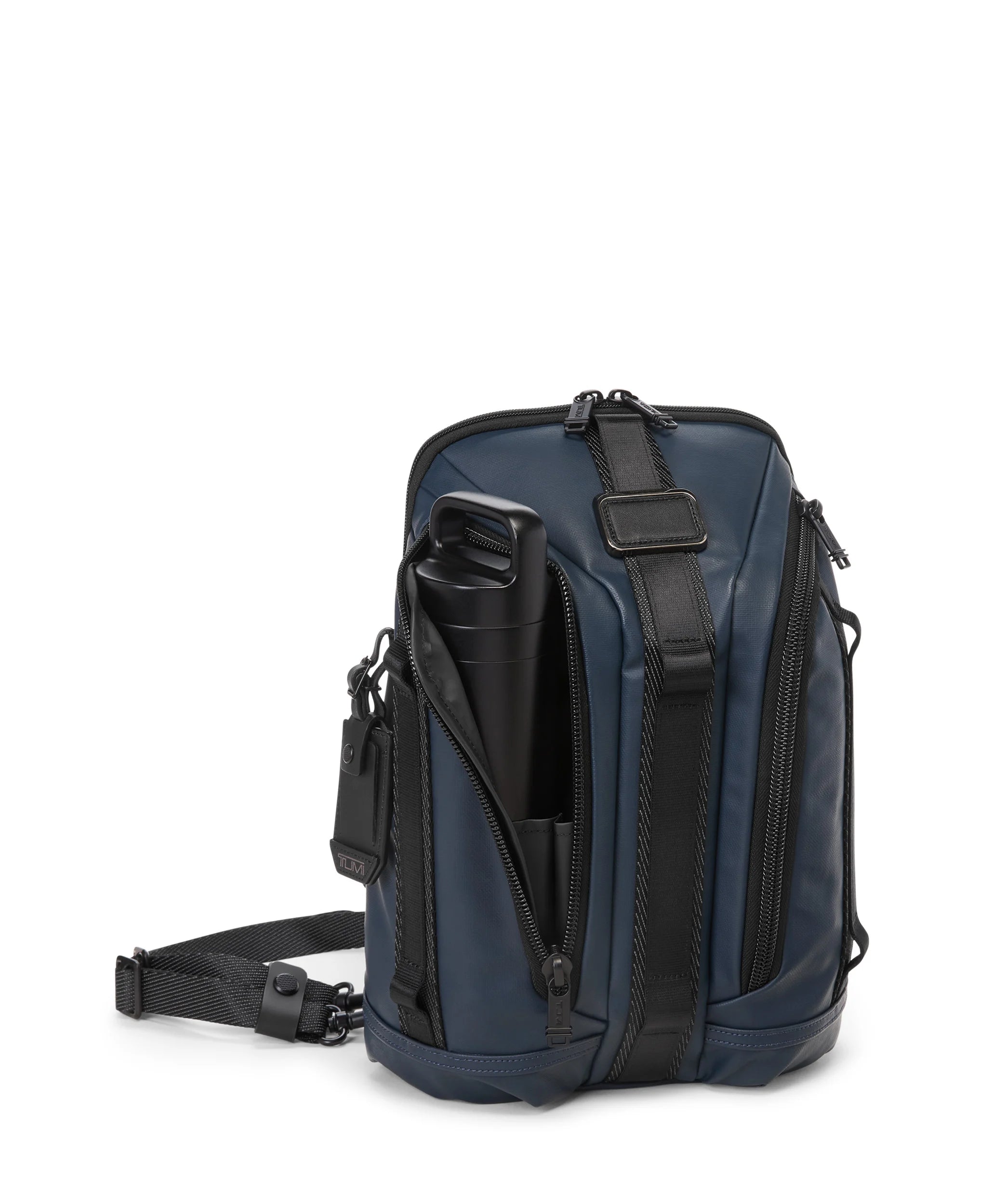 Alpha Bravo Knight Sling Backpack - Navy Coated Canvas