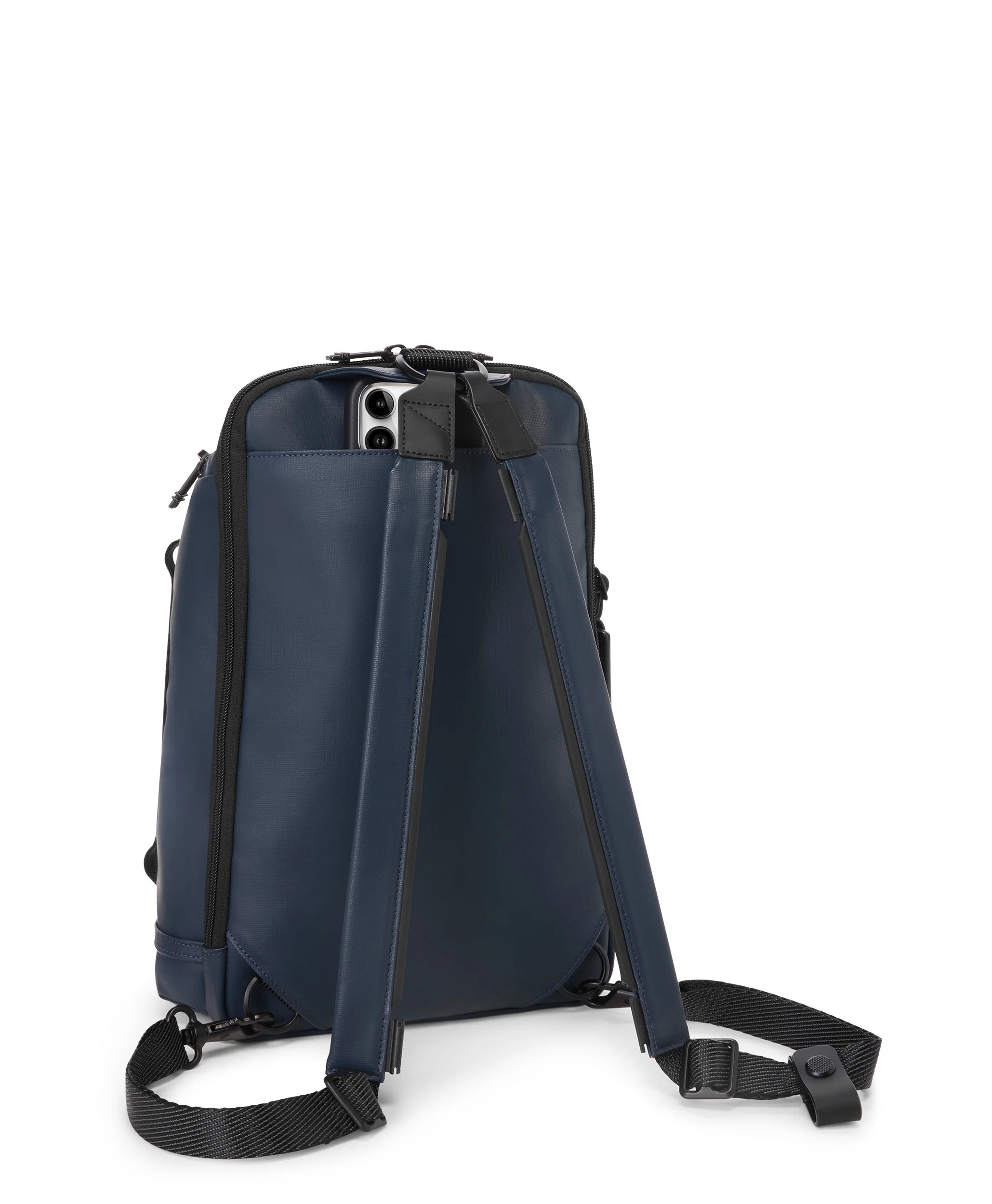 Alpha Bravo Knight Sling Backpack - Navy Coated Canvas