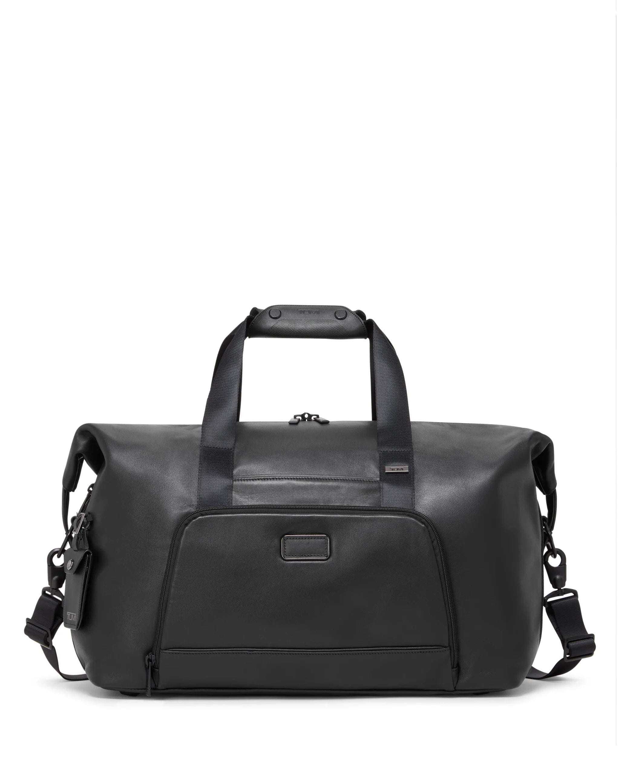 Alpha 4 Double Expansion Duffel Leather - Black