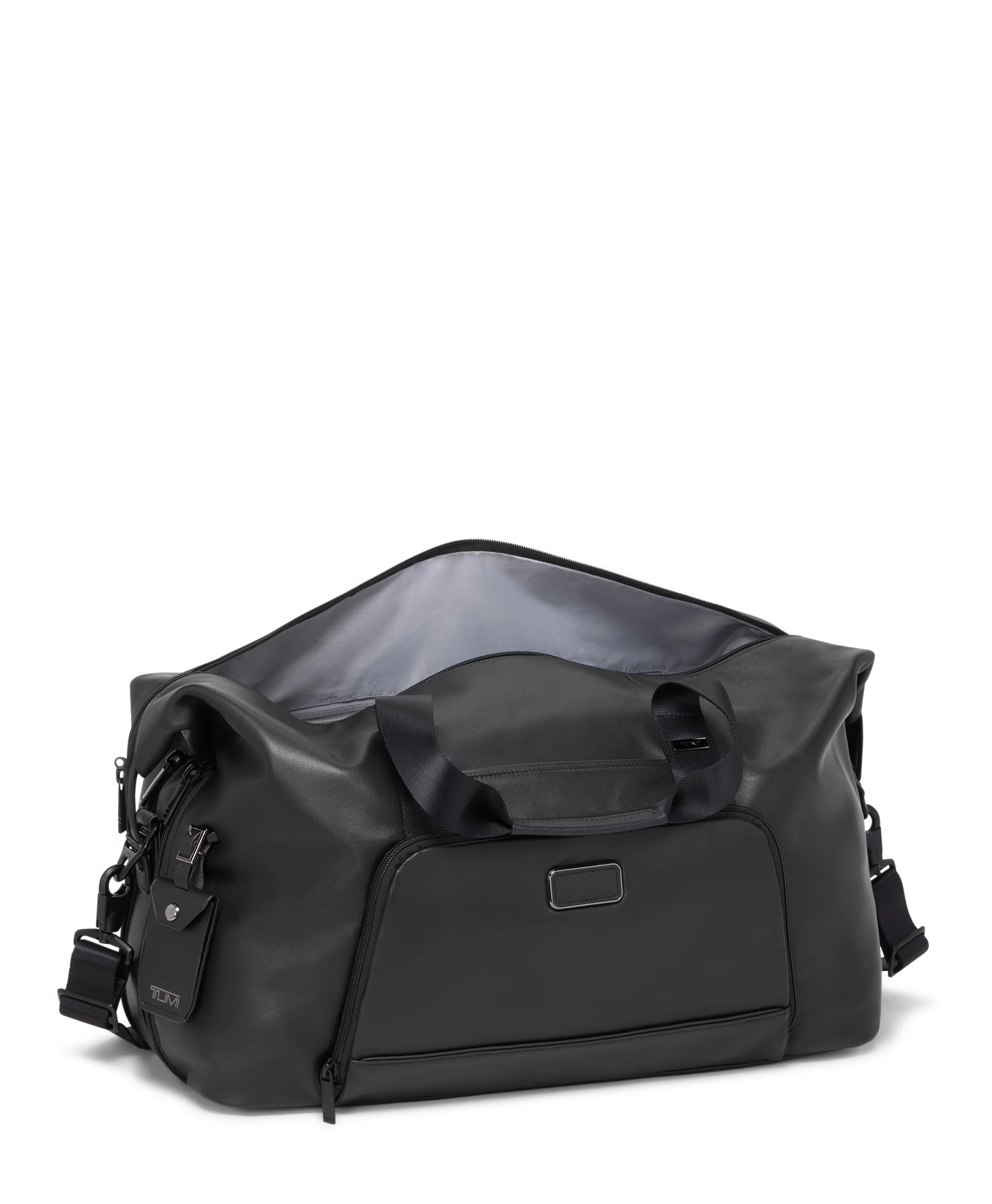 Alpha 4 Double Expansion Duffel Leather - Black
