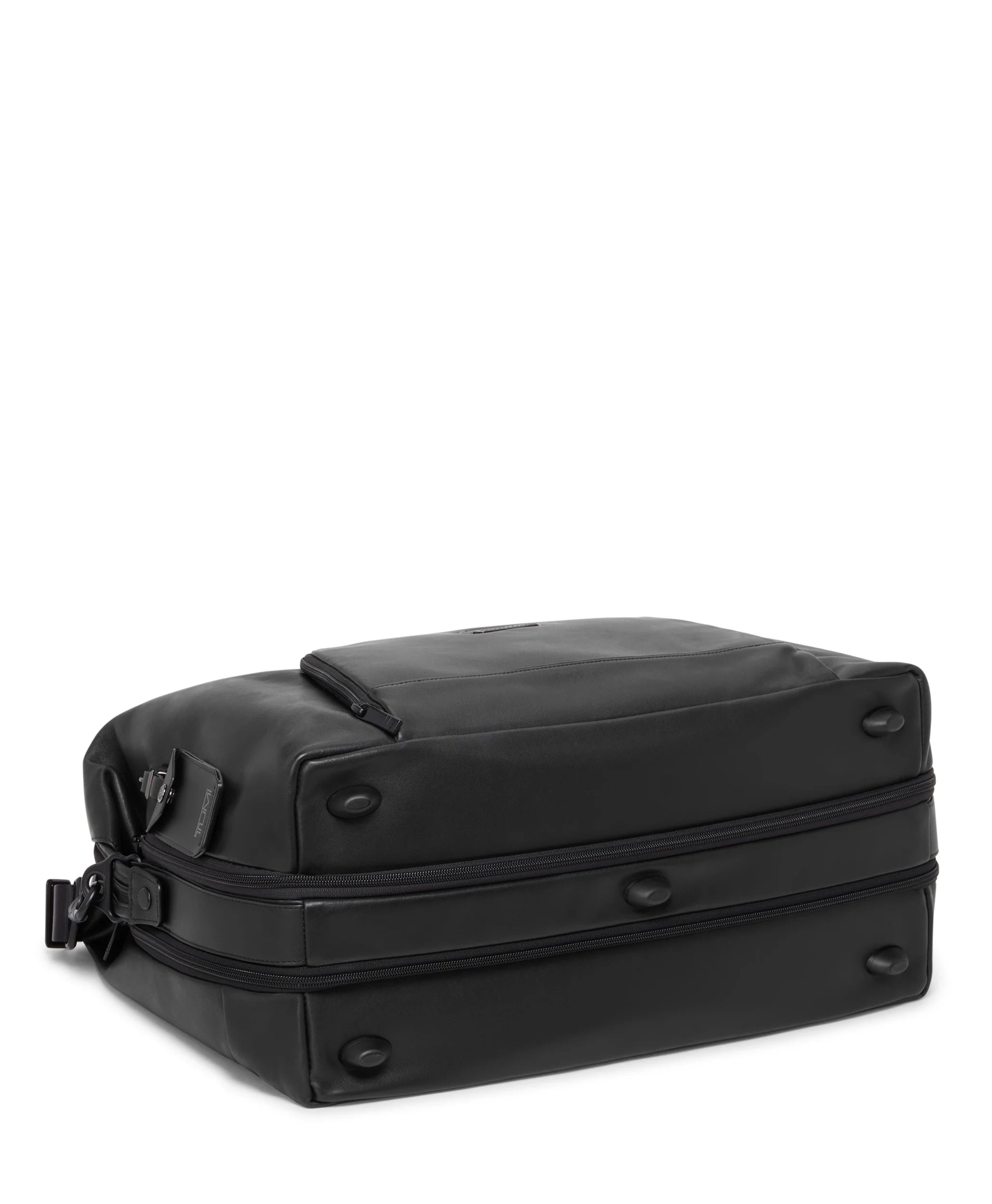 Alpha 4 Double Expansion Duffel Leather - Black
