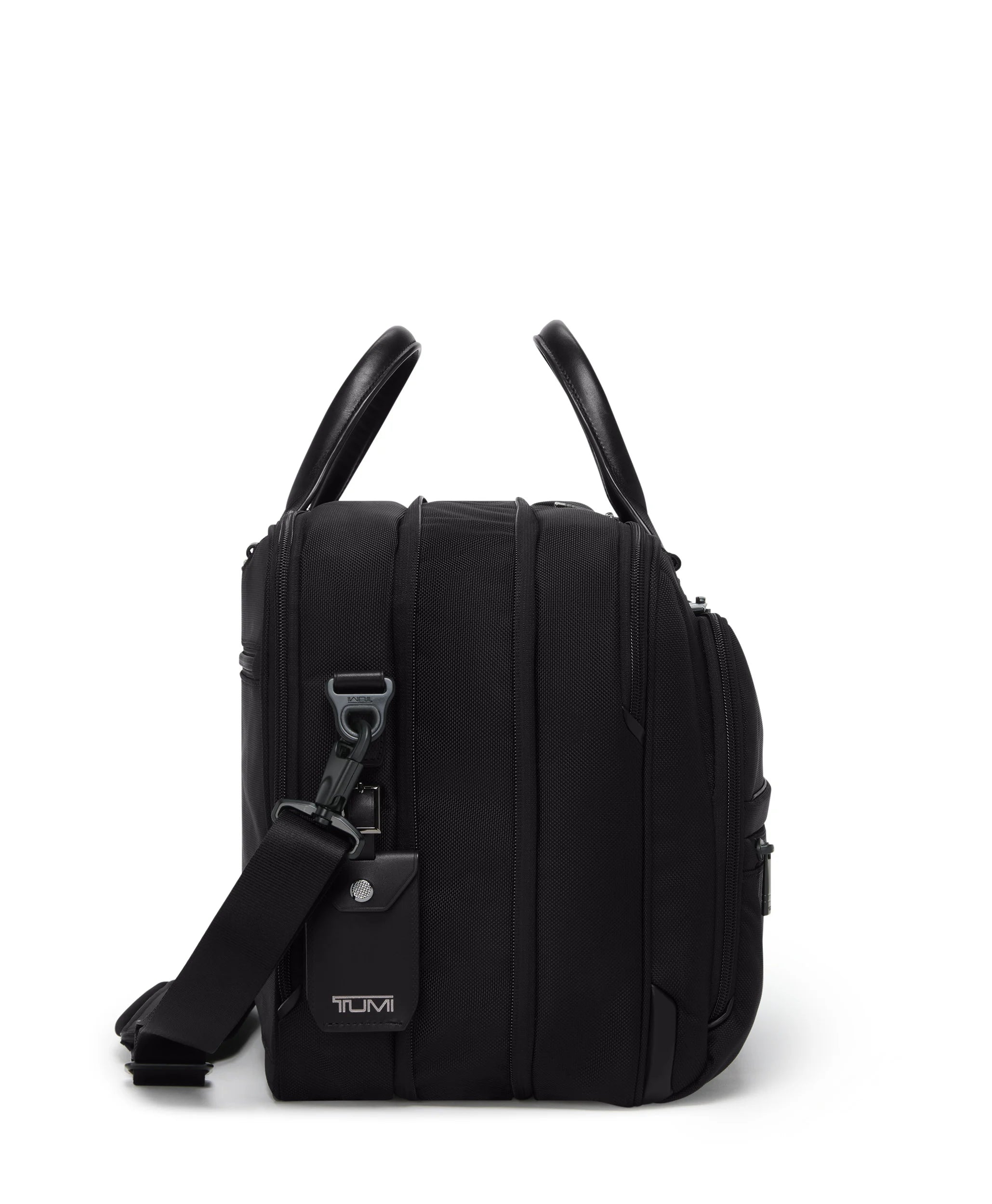 Alpha 4 Medium 15" Expandable Briefcase - Black