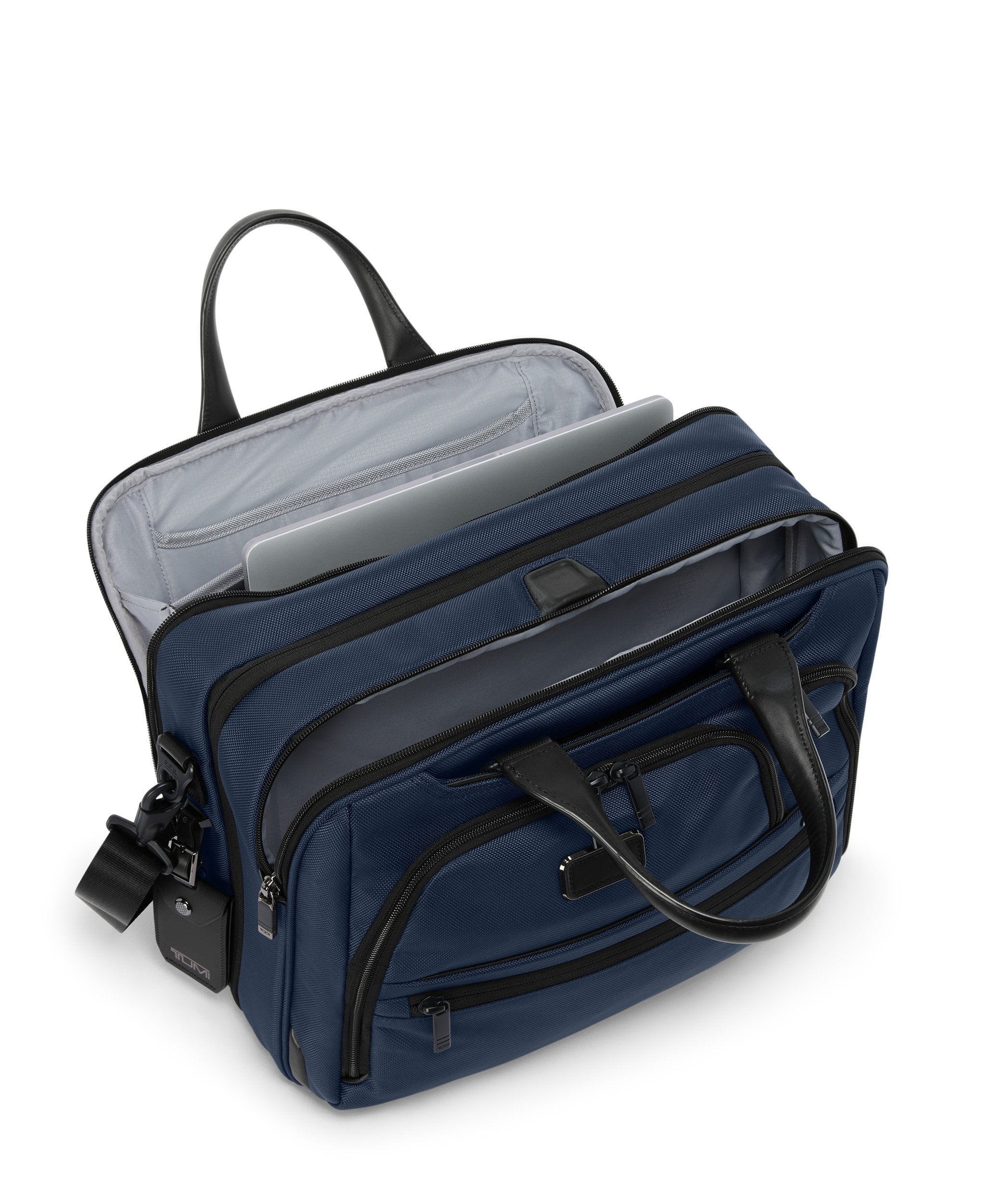 Alpha 4 Medium 15" Expandable Briefcase - Navy