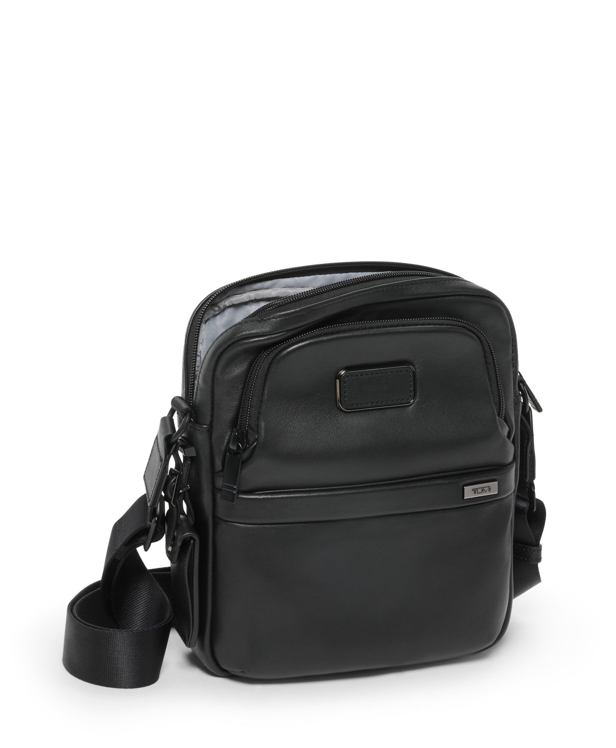 Alpha 4 Medium Crossbody Leather - Black
