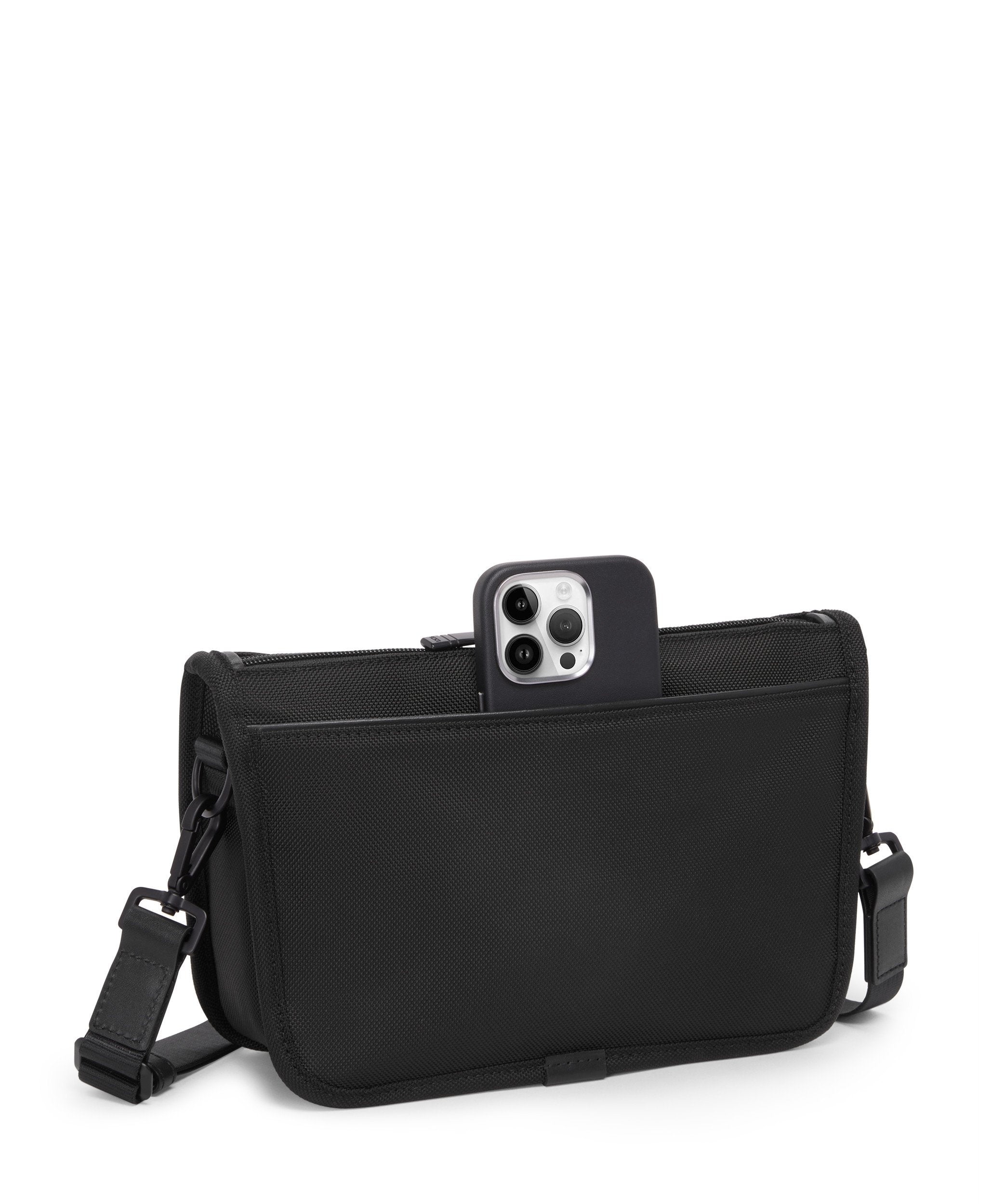 Alpha 4 Convertible Clutch Crossbody - Black