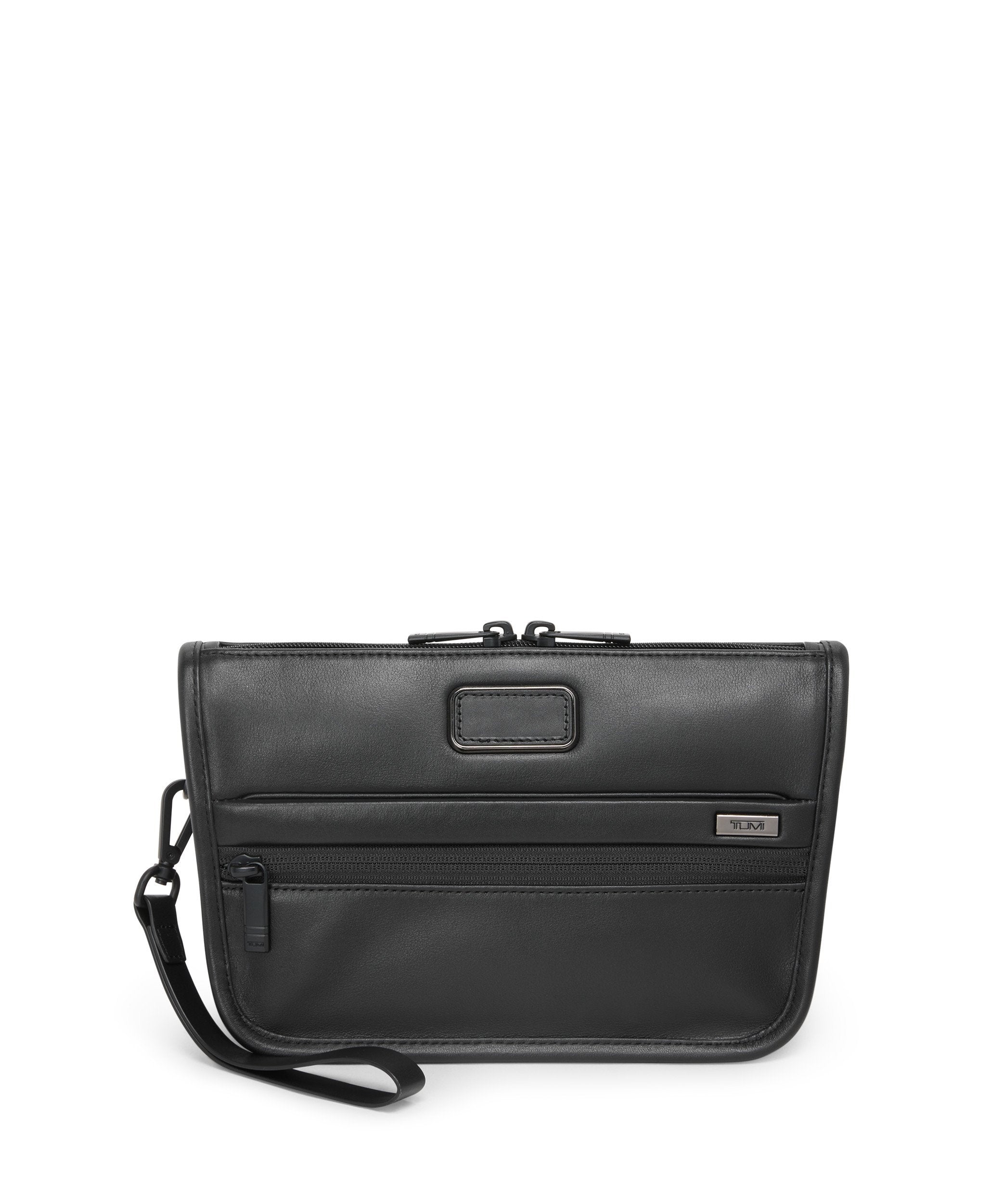 Alpha 4 Leather Convertible Clutch Crossbody - Black