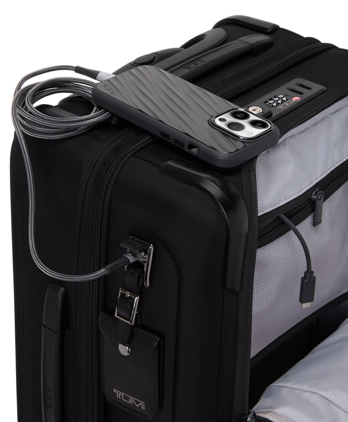 Alpha 4 Dual Access Expandable Carry-On 55 cm - Black