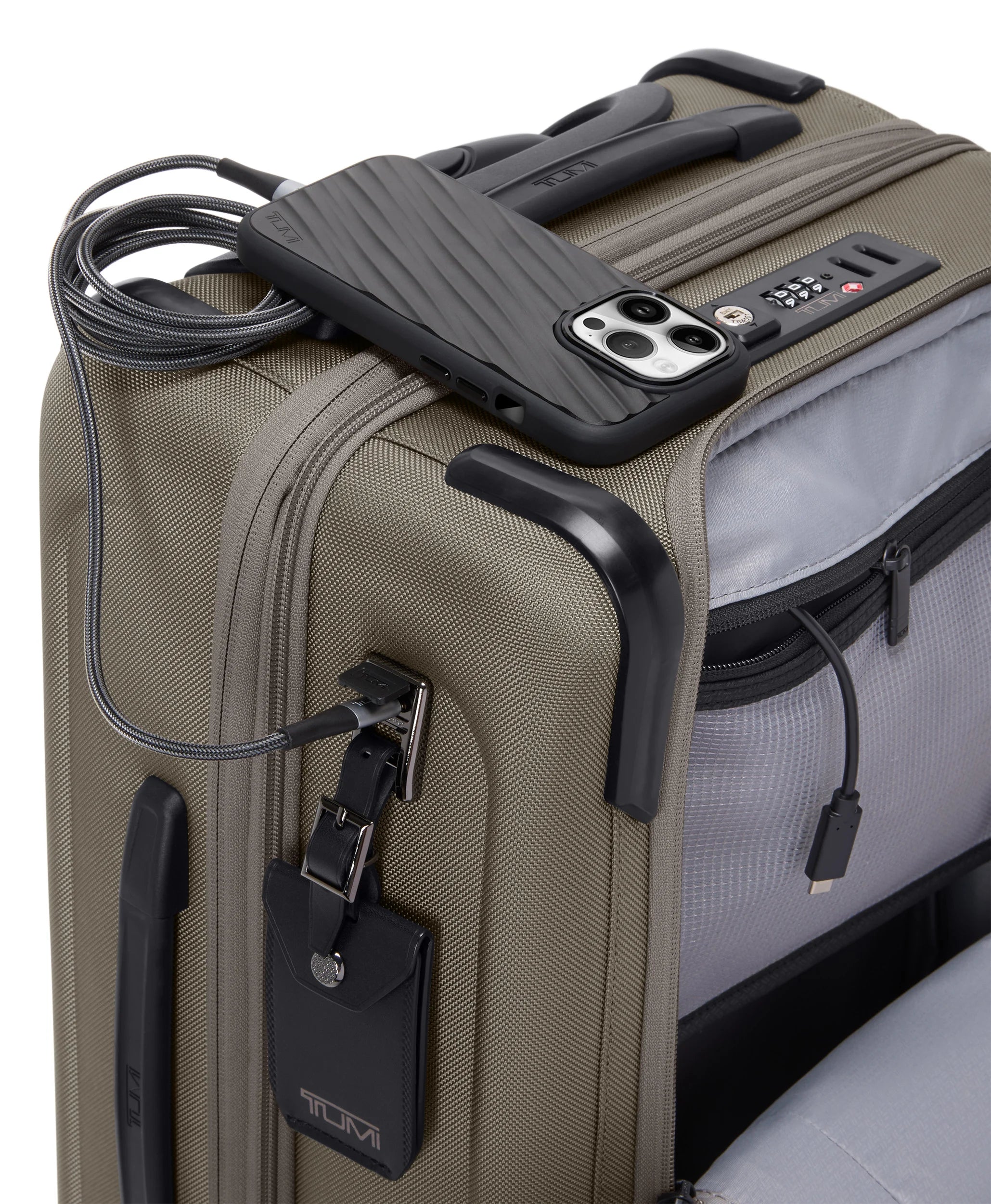 Alpha 4 Dual Access Expandable Carry-On 55 cm - Grey Alloy