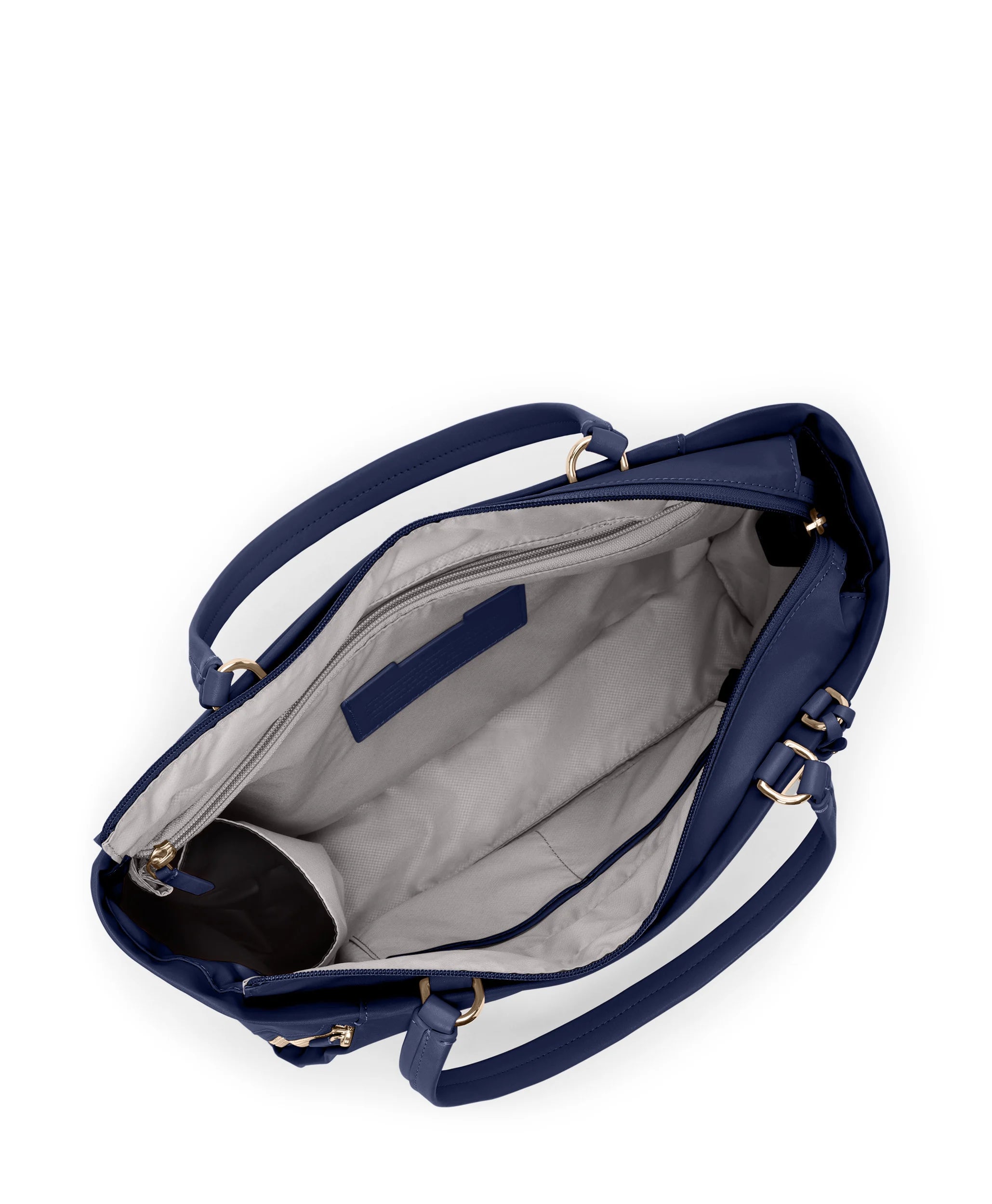 Voyageur Valetta Medium Tote - Indigo/Light Gold