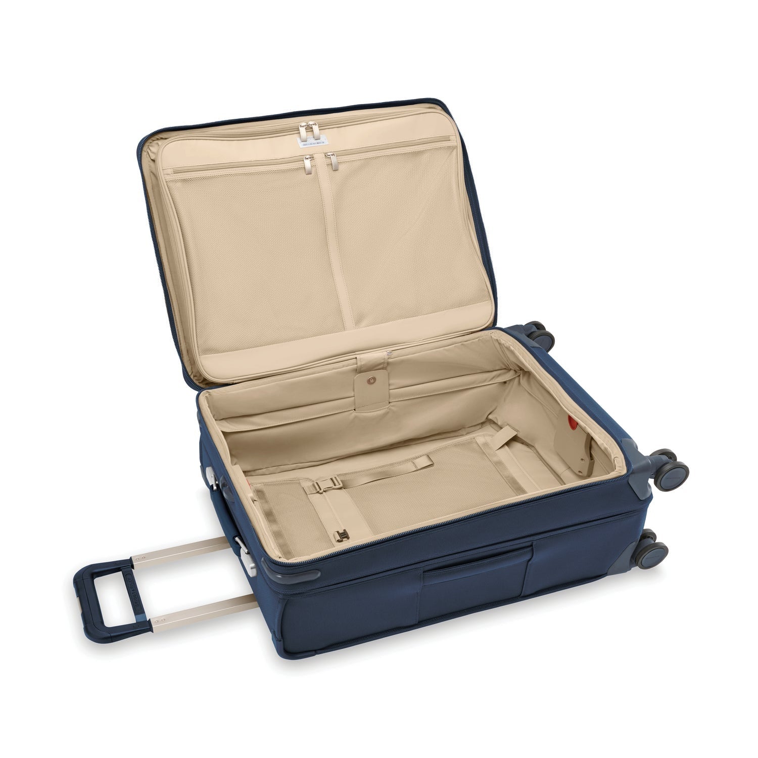 BASELINE Compact 61cm Checked Expandable Spinner - Navy