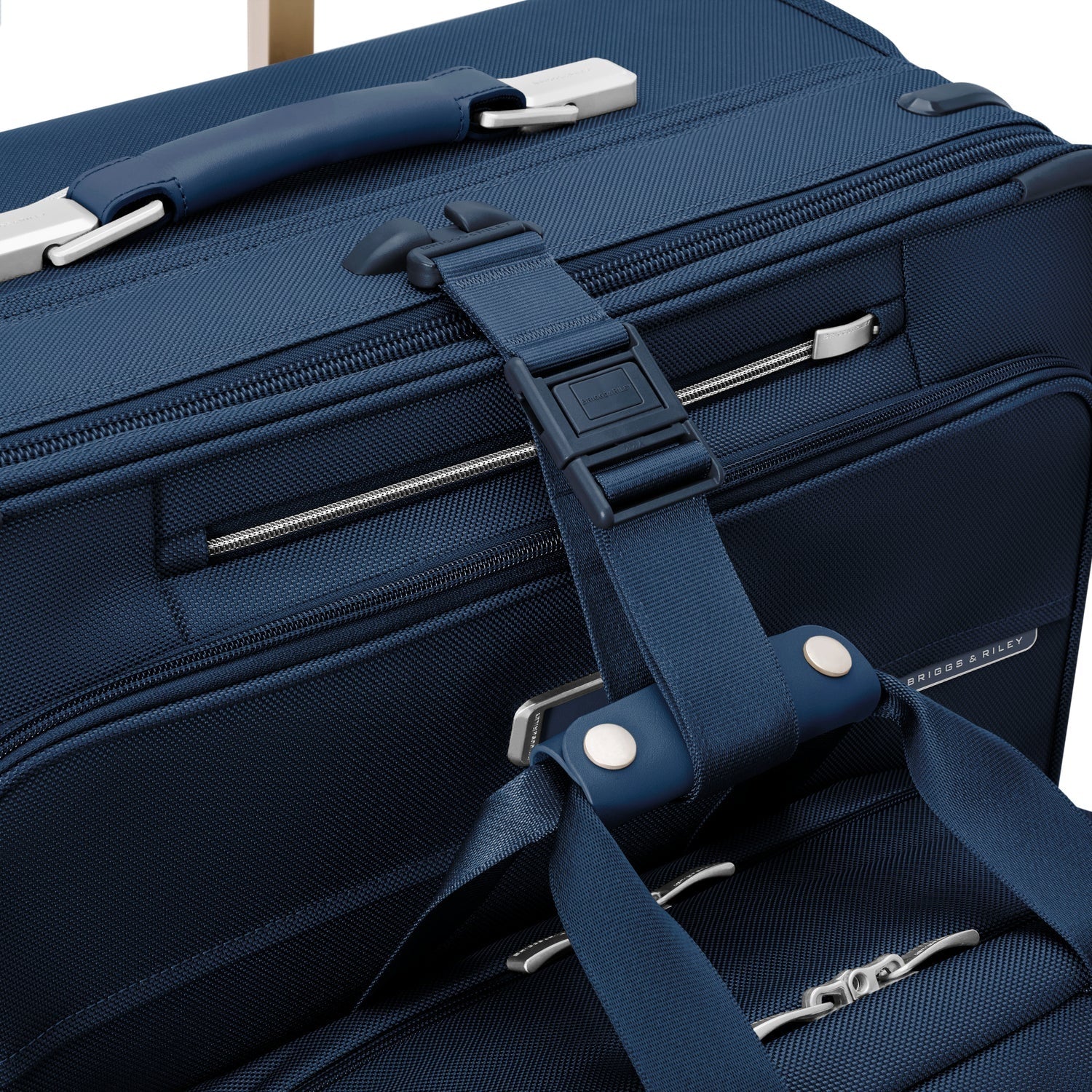 BASELINE Compact 61cm Checked Expandable Spinner - Navy