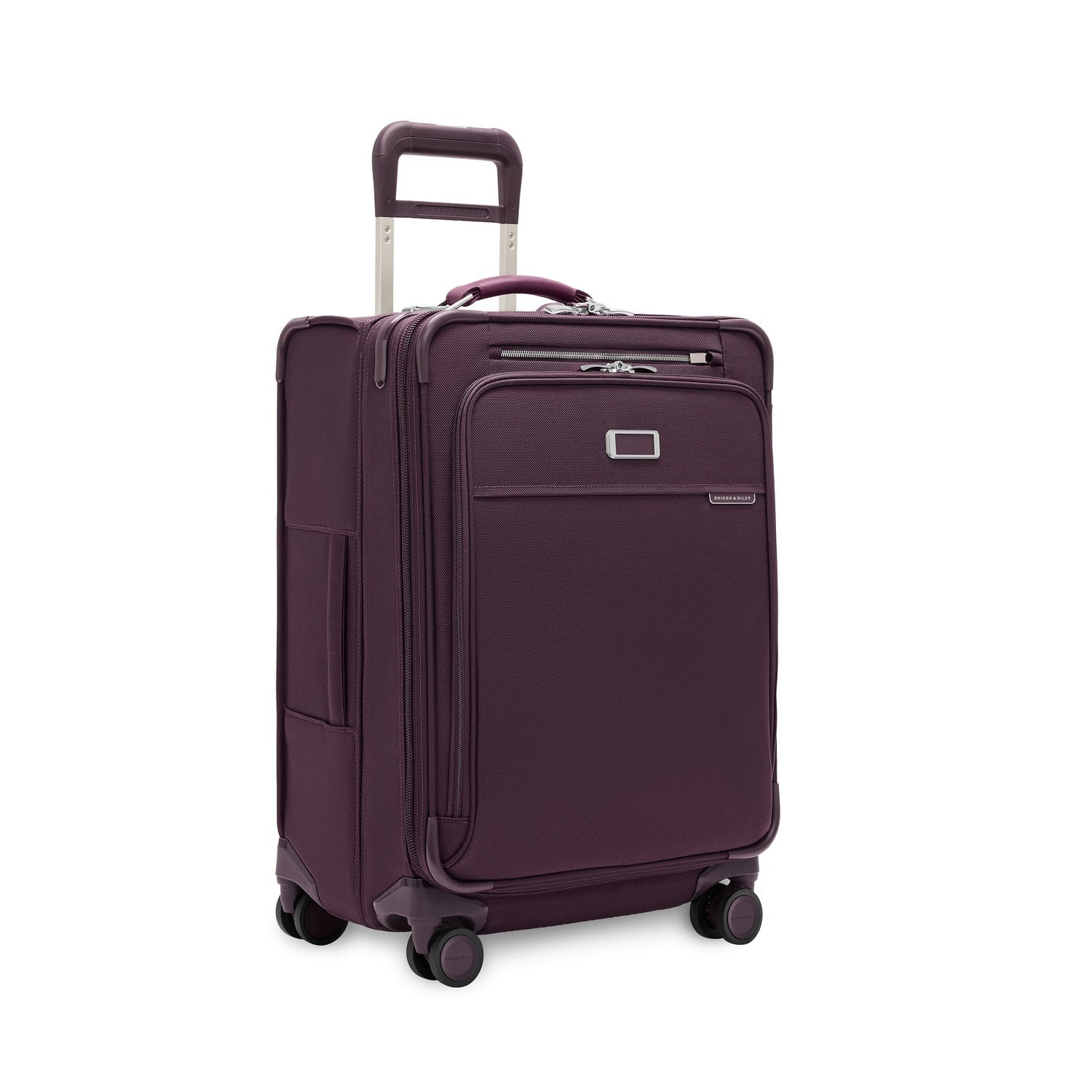 BASELINE Compact 61cm Checked Expandable Spinner - Plum