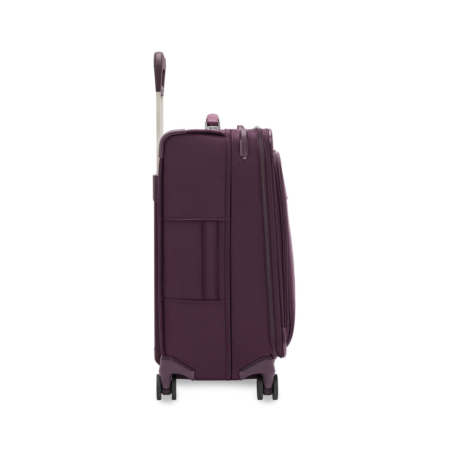 BASELINE Compact 61cm Checked Expandable Spinner - Plum