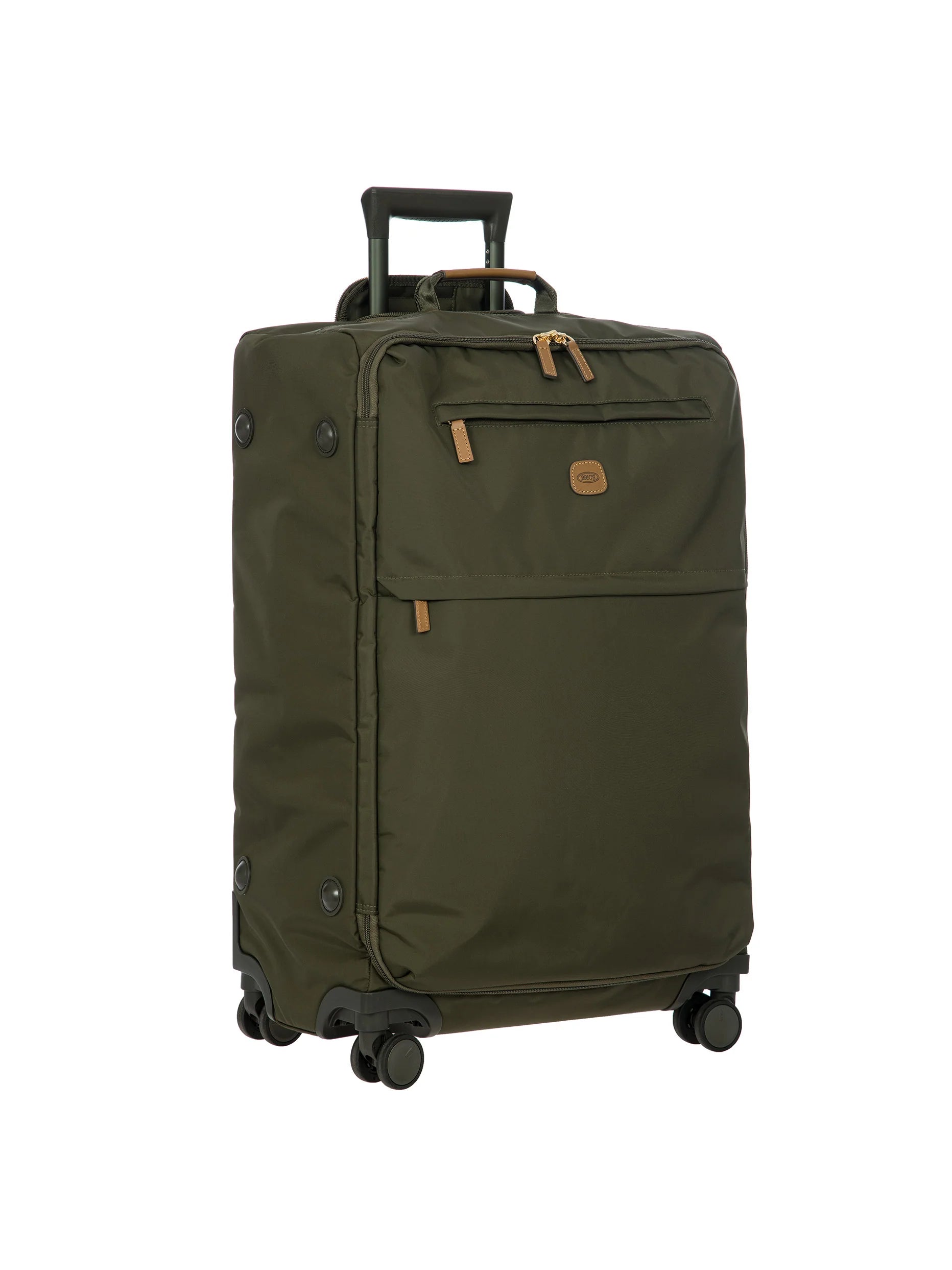 X-Collection Medium 71cm recycled fabric trolley - Olive
