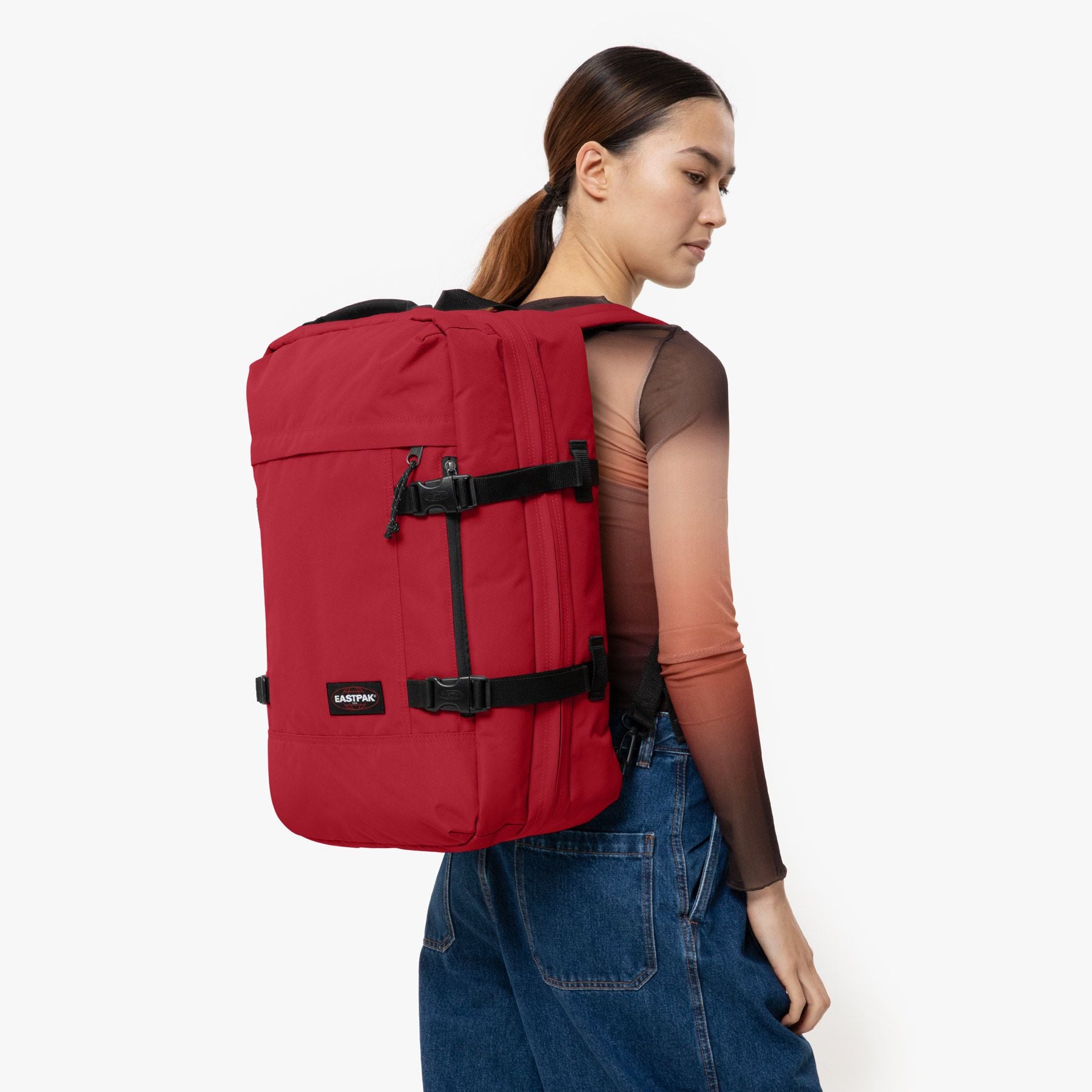 TRAVELPACK Large backpack with laptop sleeve - Scarlet Red