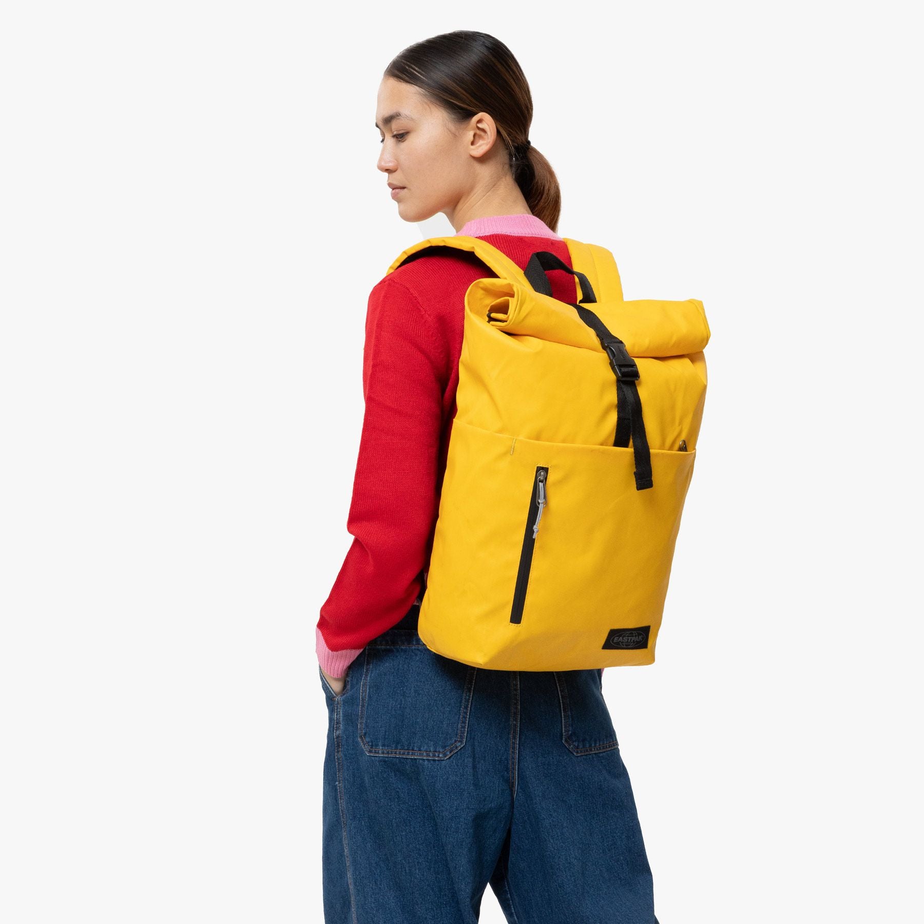 UP ROLL Medium backpack with laptop sleeve - Tarp Yolk (yellow)