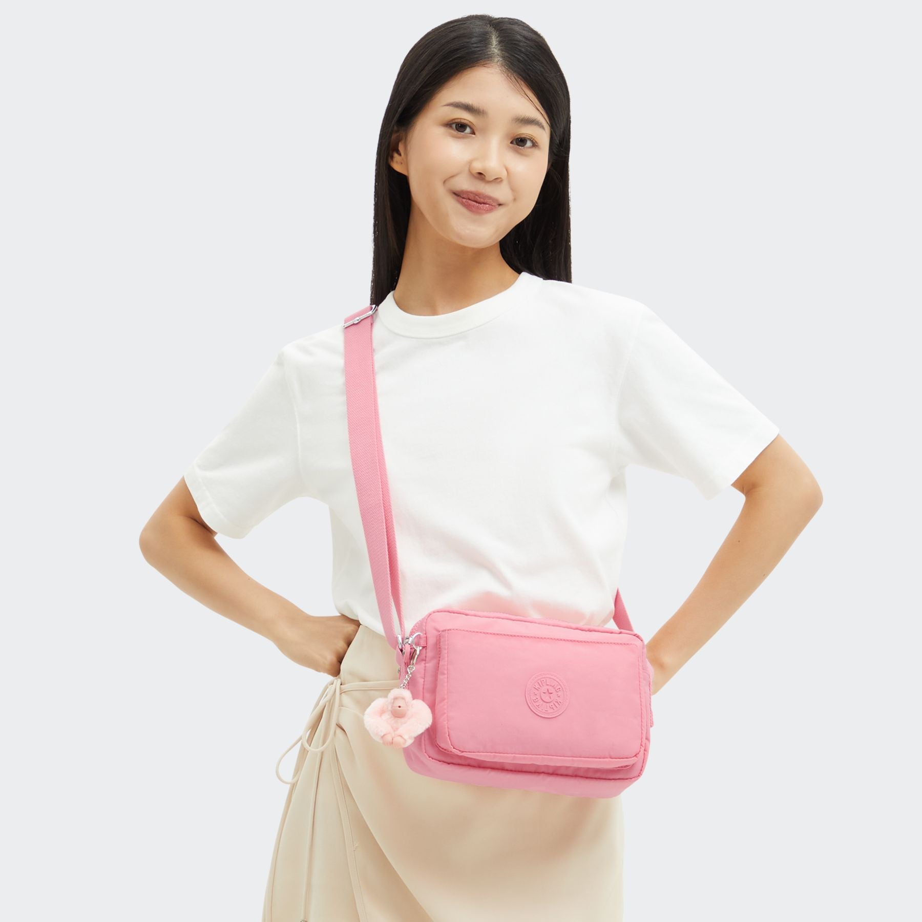 ABANU M Versatile Medium Crossbody with Adjustable Shoulder Strap - Enjoyable Blush (pink)