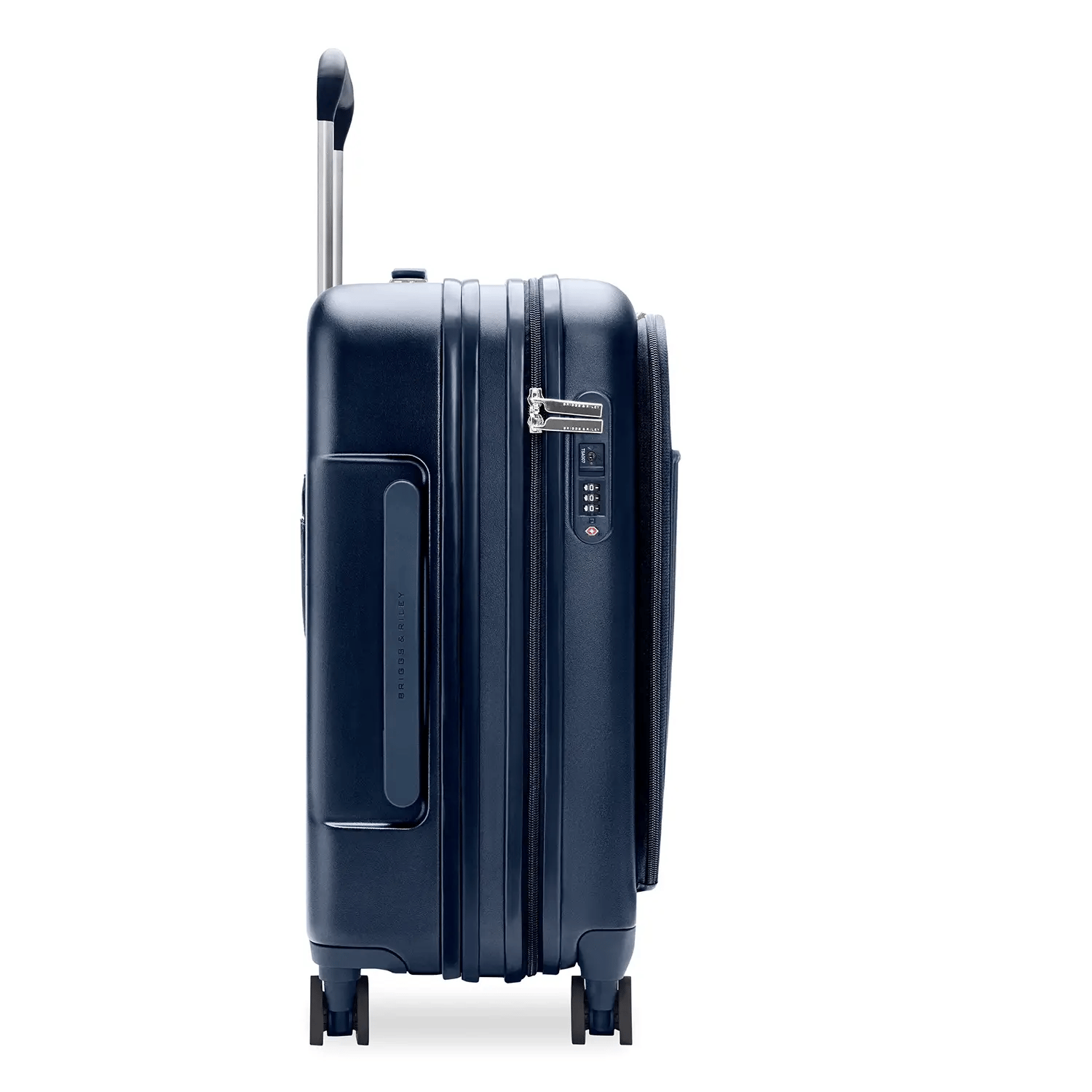 Sympatico Essential 56cm Front Pocket Carry-On Expandable Spinner - Navy