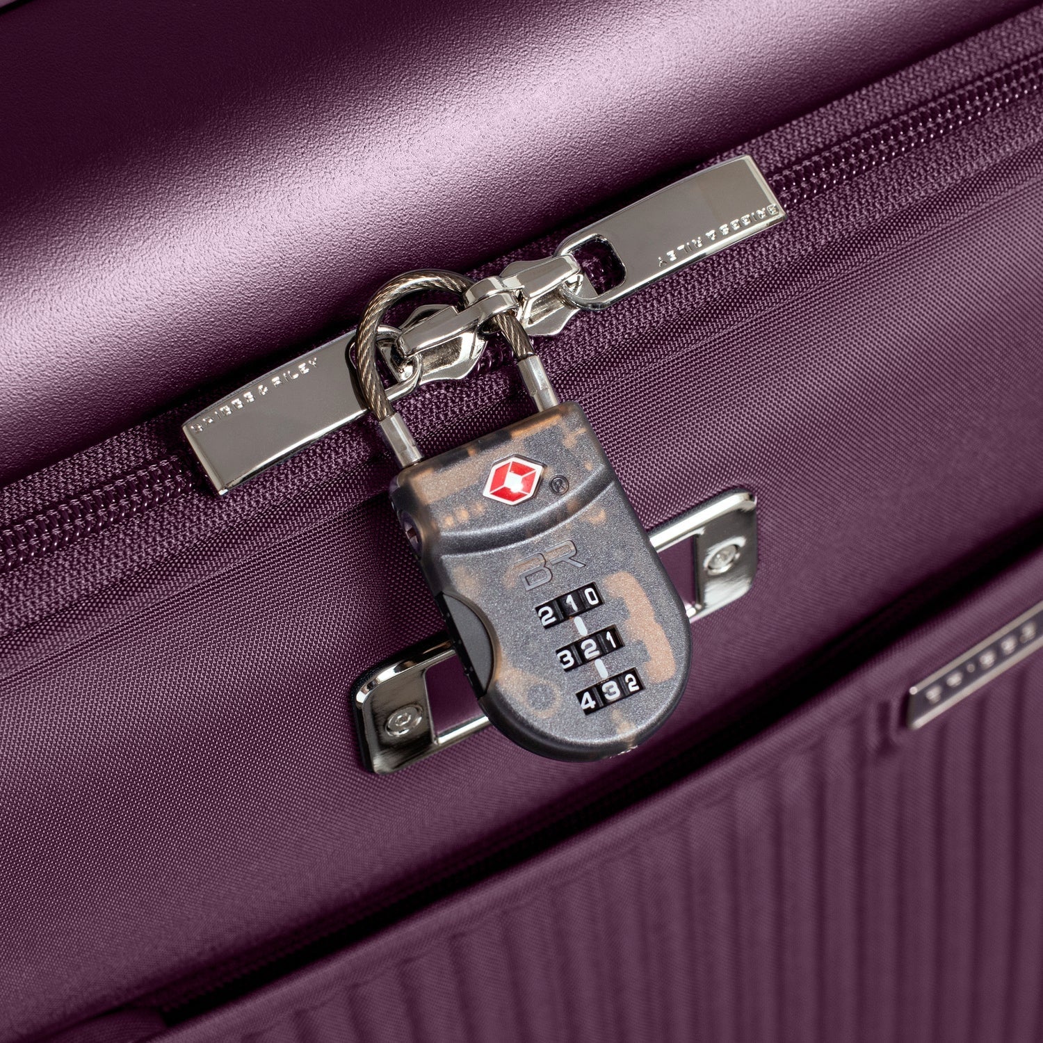 Sympatico Essential 56cm Front Pocket Carry-On Expandable Spinner - Plum