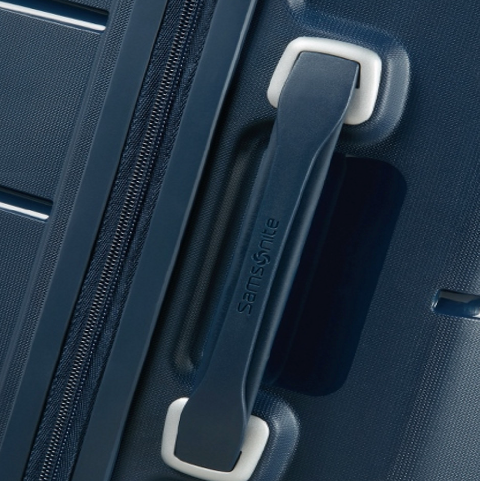 FLUX Expandable Cabin Suitcase 55cm (4 Wheel) - Navy Blue