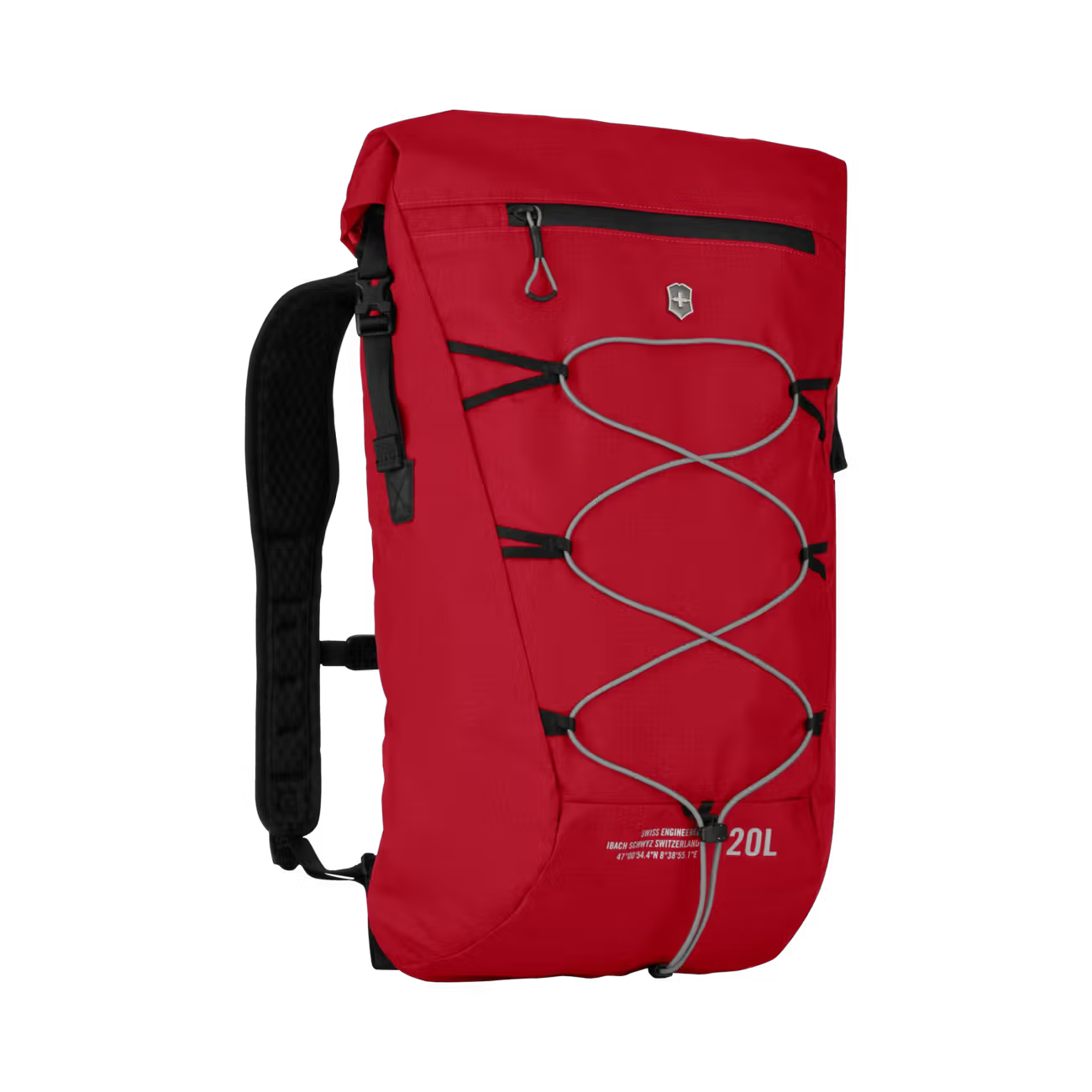 Altmont Active Lightweight Rolltop Backpack - Red