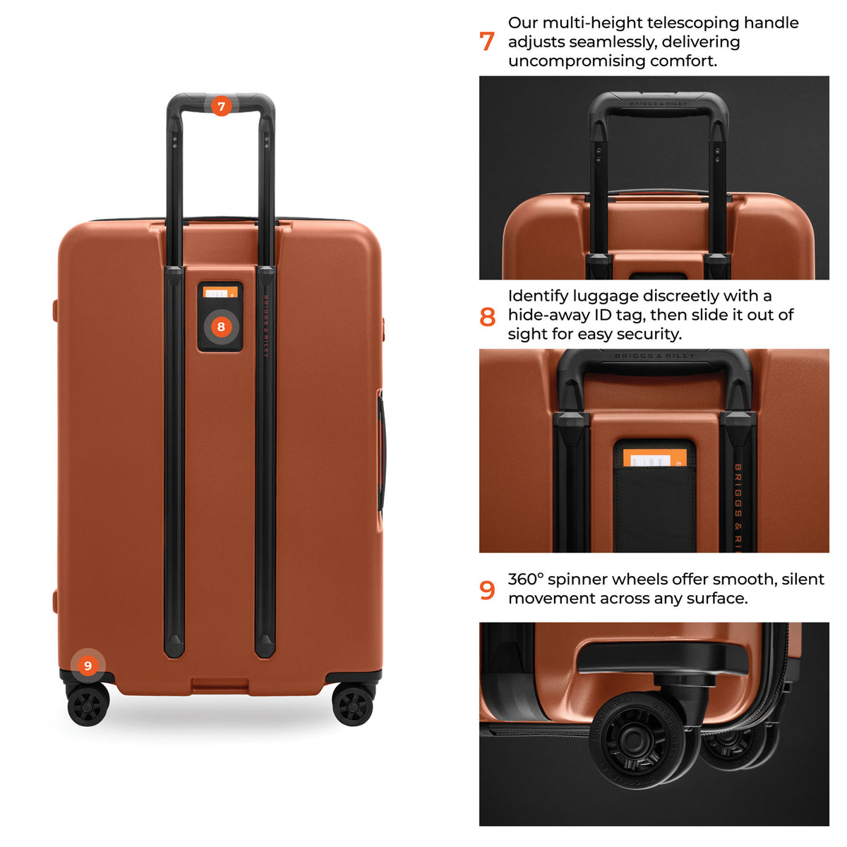 ZDX Large 75cm Hardside Expandable Spinner - Canyon