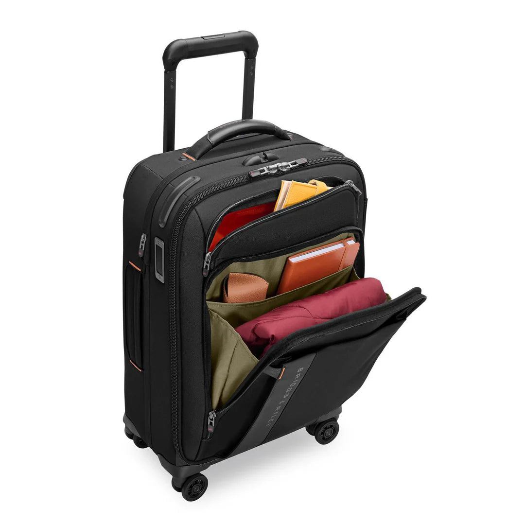 ZDX Essential 56cm Carry-On Expandable Spinner - Black