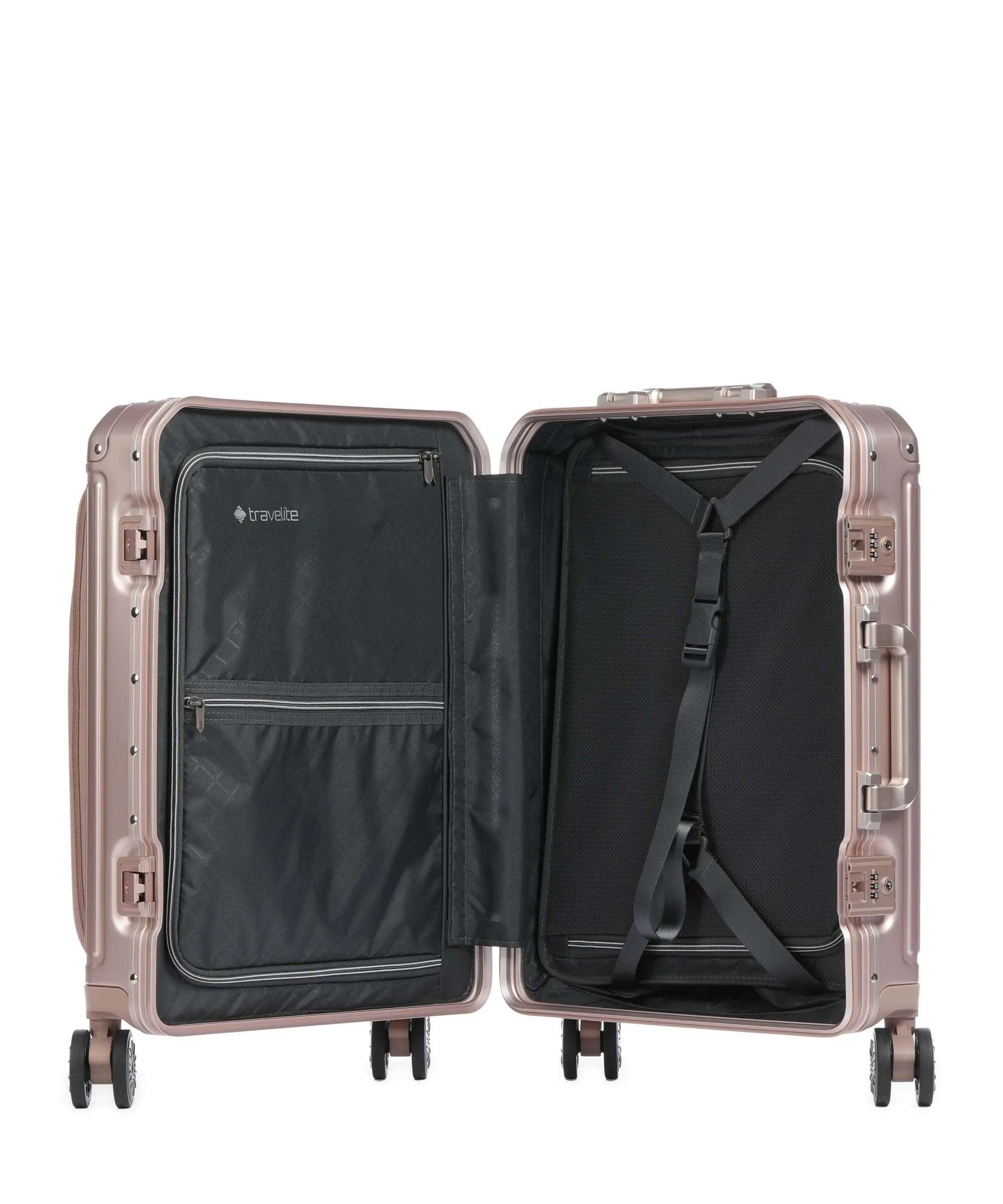 TRAVELITE Next Spinner (4 wheels) 55cm with Front Pocket - Rose