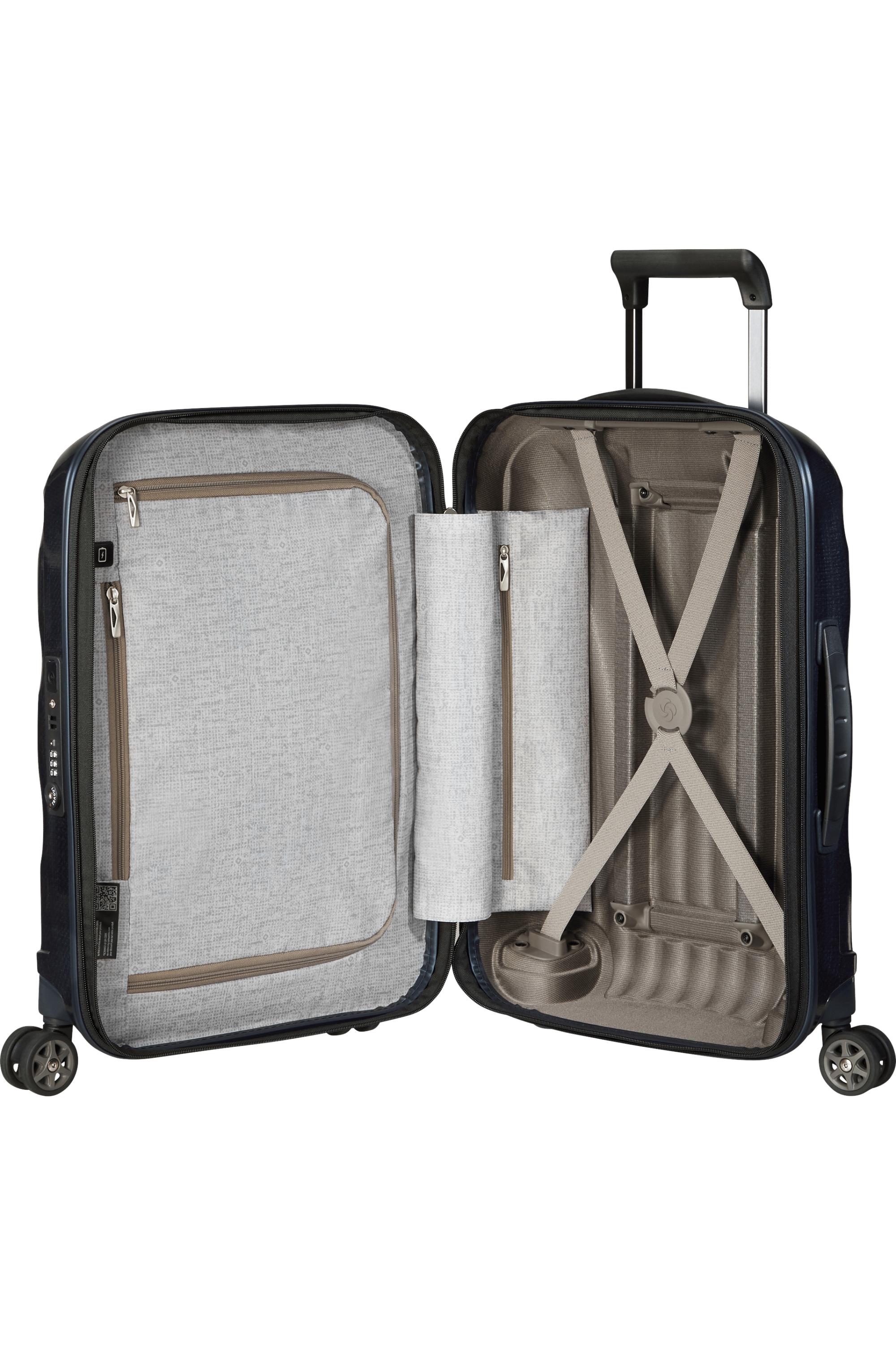 C-Lite Spinner (4 wheels) 55cm Expandable Cabin - Midnight Blue