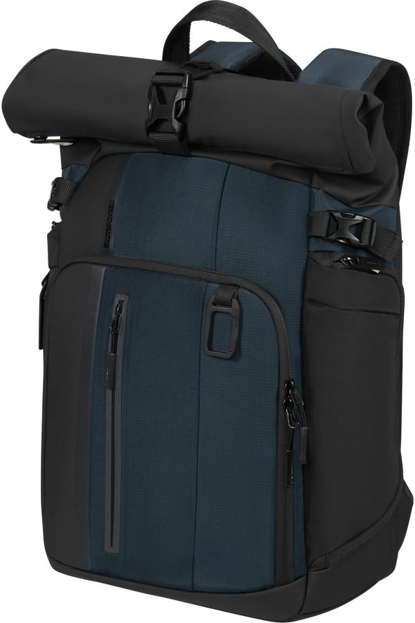 BIZ2GO 2 Rolltop Backpack 15.6" - Deep Blue