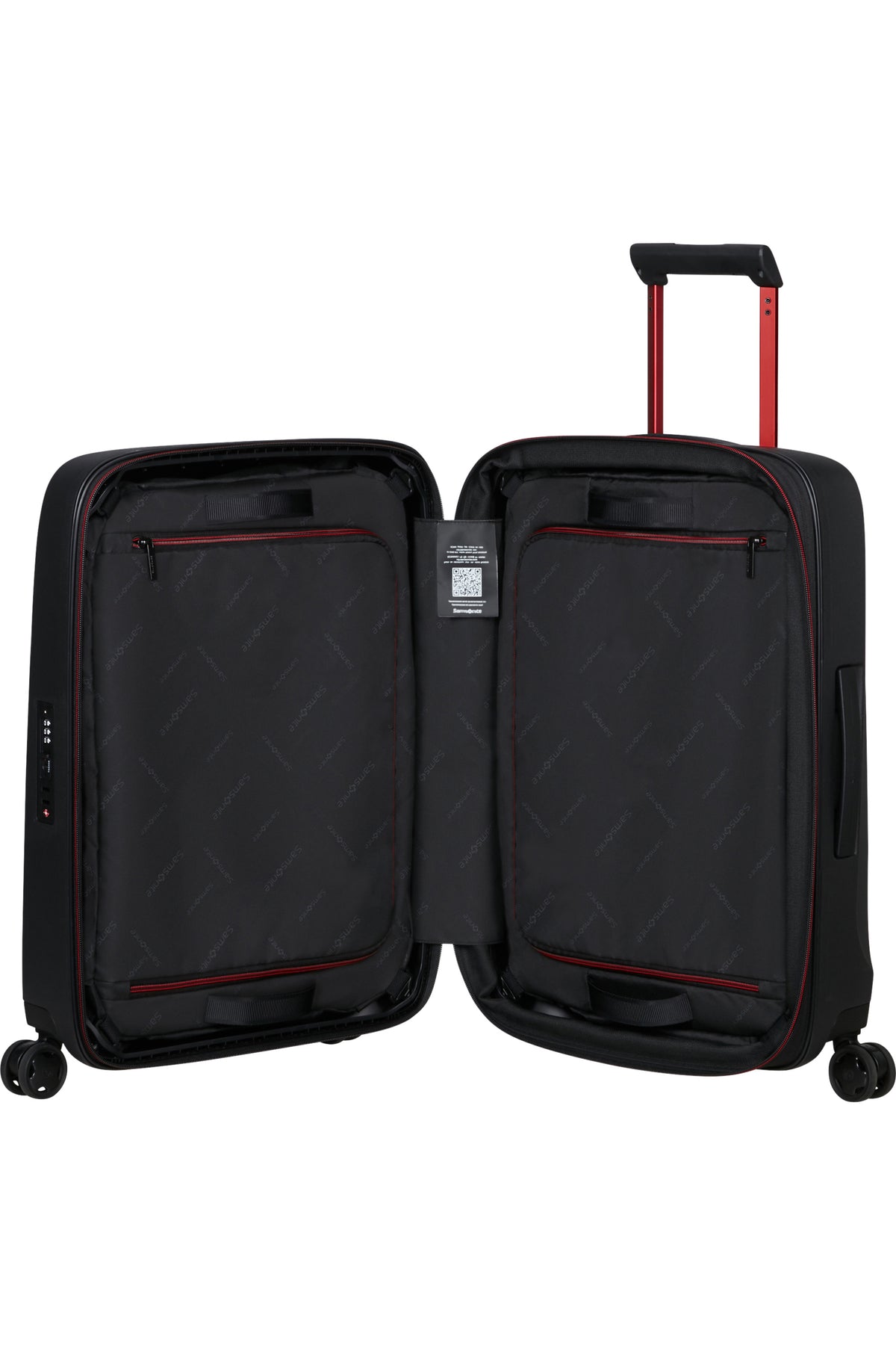 ESSENS Spinner expandable (4 wheels) 55cm - Charcoal/Red