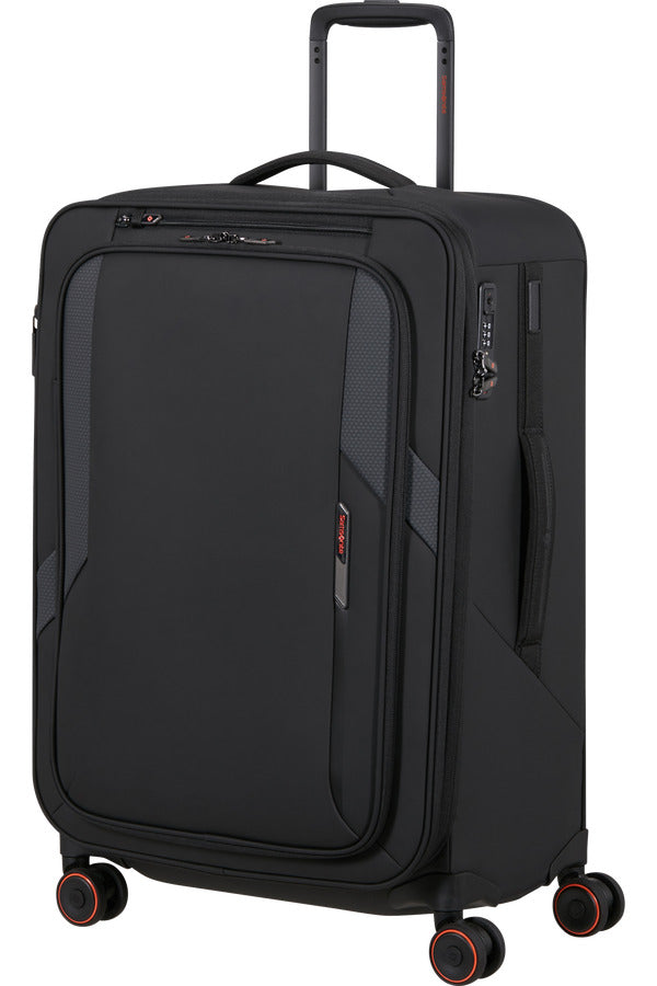 GLAZED Spinner Expandable (4 wheels) 67cm - Black