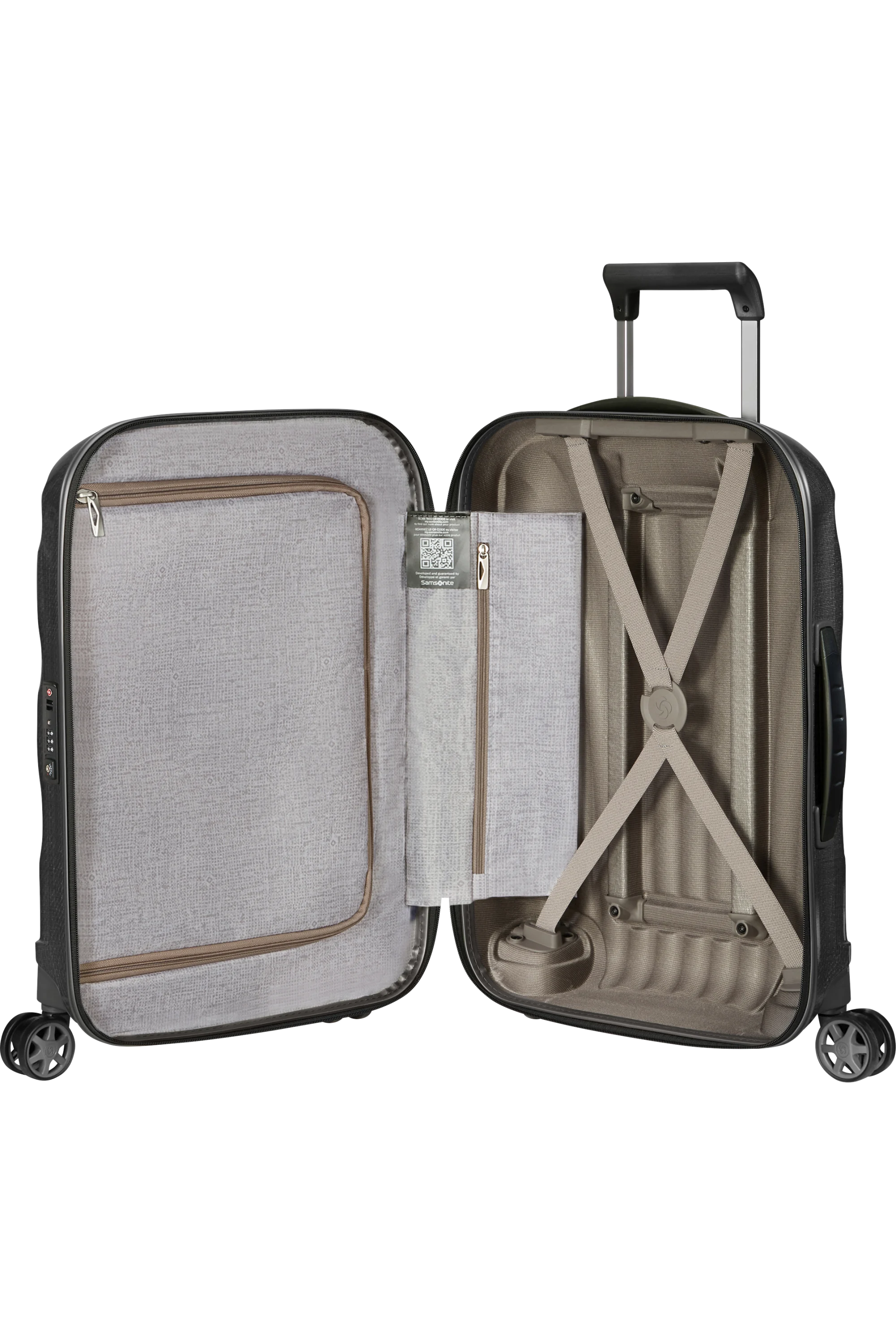 C-Lite Spinner (4 wheels) 55cm Cabin - Black