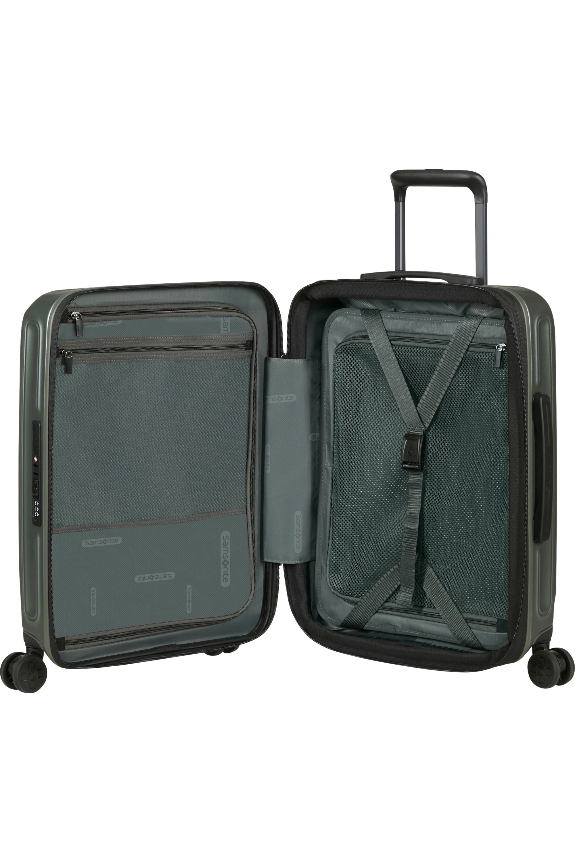 2WANDER Spinner Expandable (4 wheels) 55cm - Matt Sage Khaki