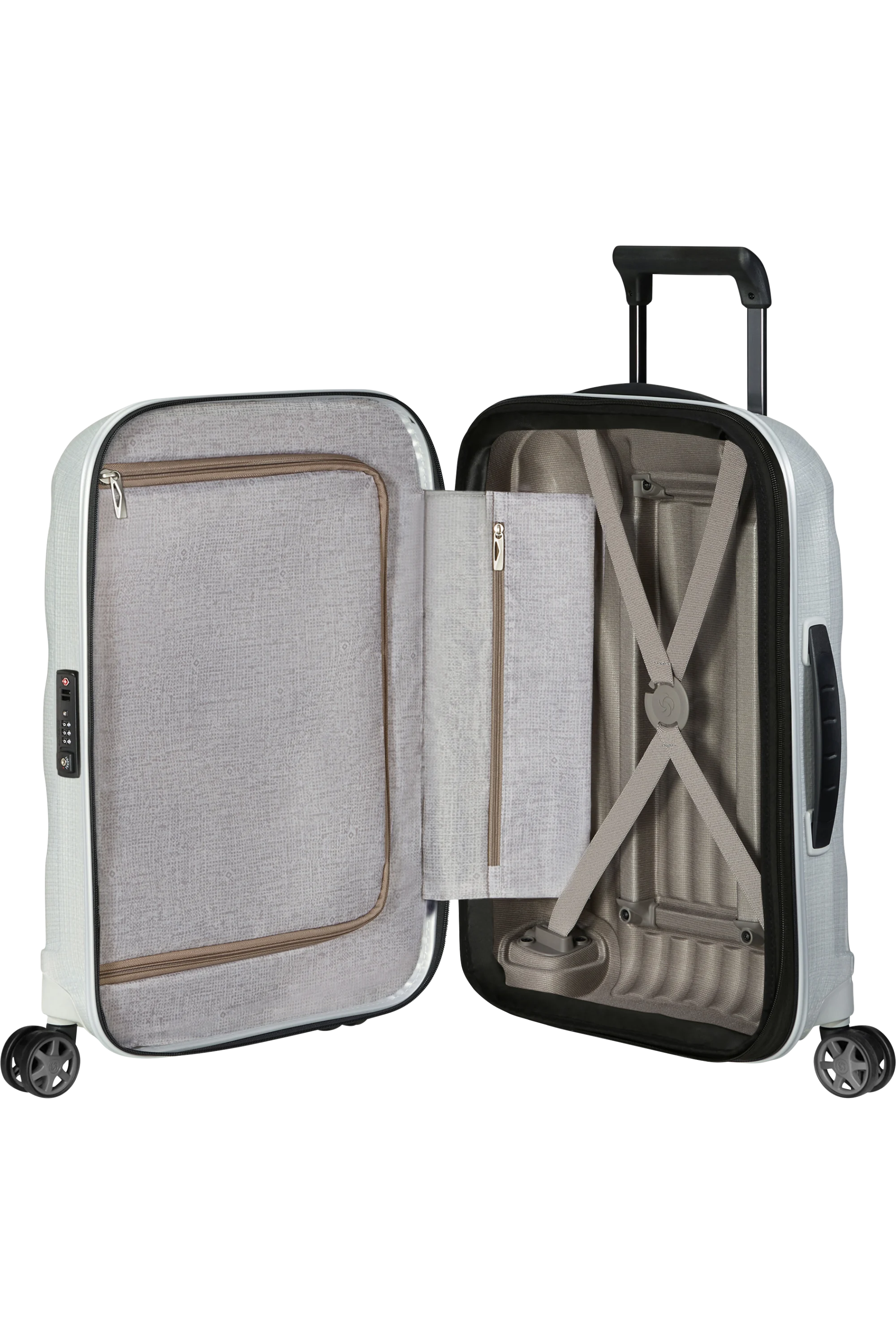 C-Lite Spinner (4 wheels) 55cm Expandable Cabin - Off White
