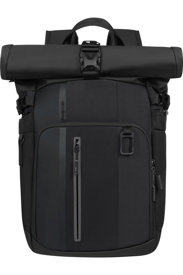 BIZ2GO 2 Rolltop Backpack 15.6" - Black
