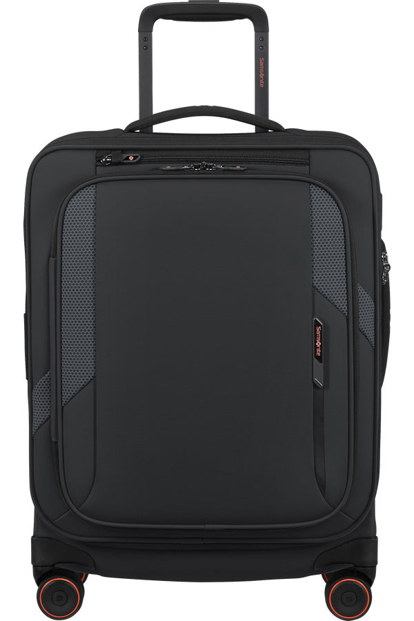 GLAZED Spinner Expandable (4 wheels) 55cm - Black