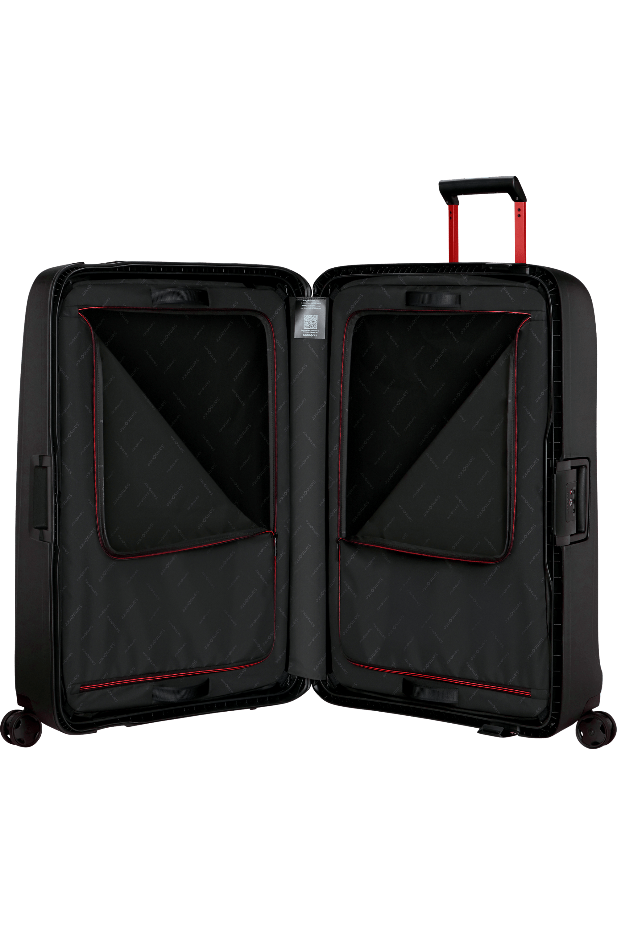 ESSENS Spinner (4 wheels) 81cm - Charcoal/Red