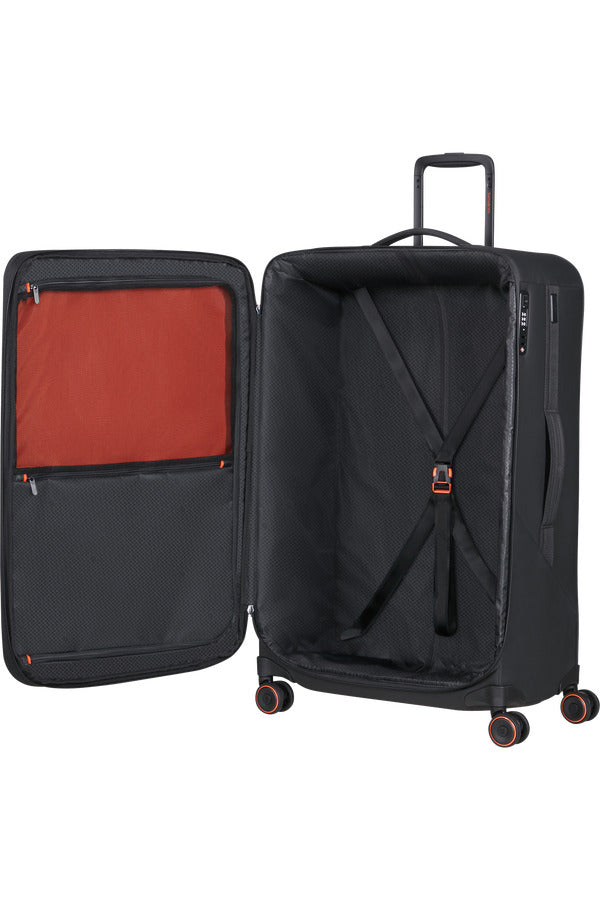 GLAZED Spinner Expandable (4 wheels) 78cm - Black