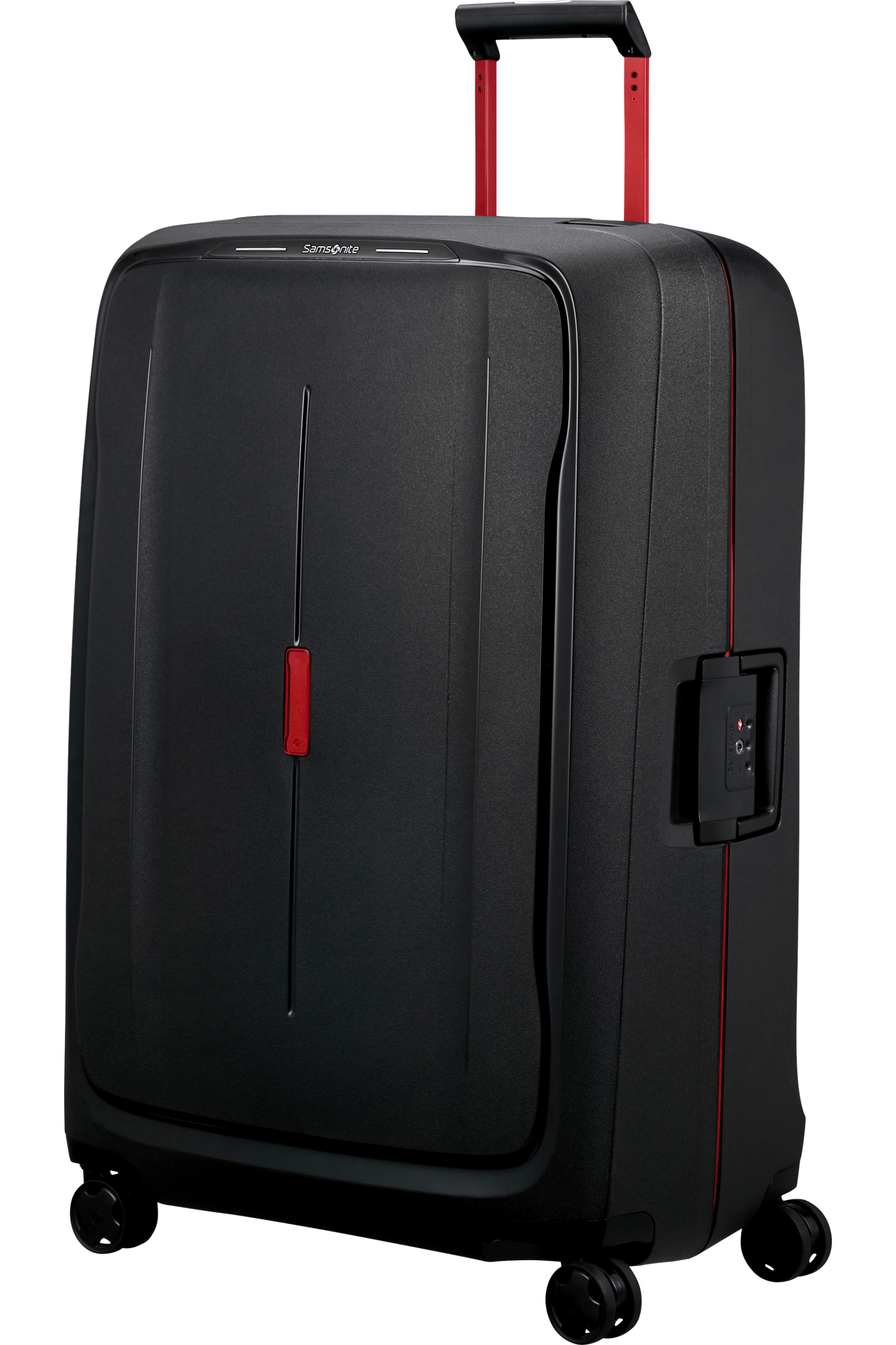 ESSENS Spinner (4 wheels) 81cm - Charcoal/Red