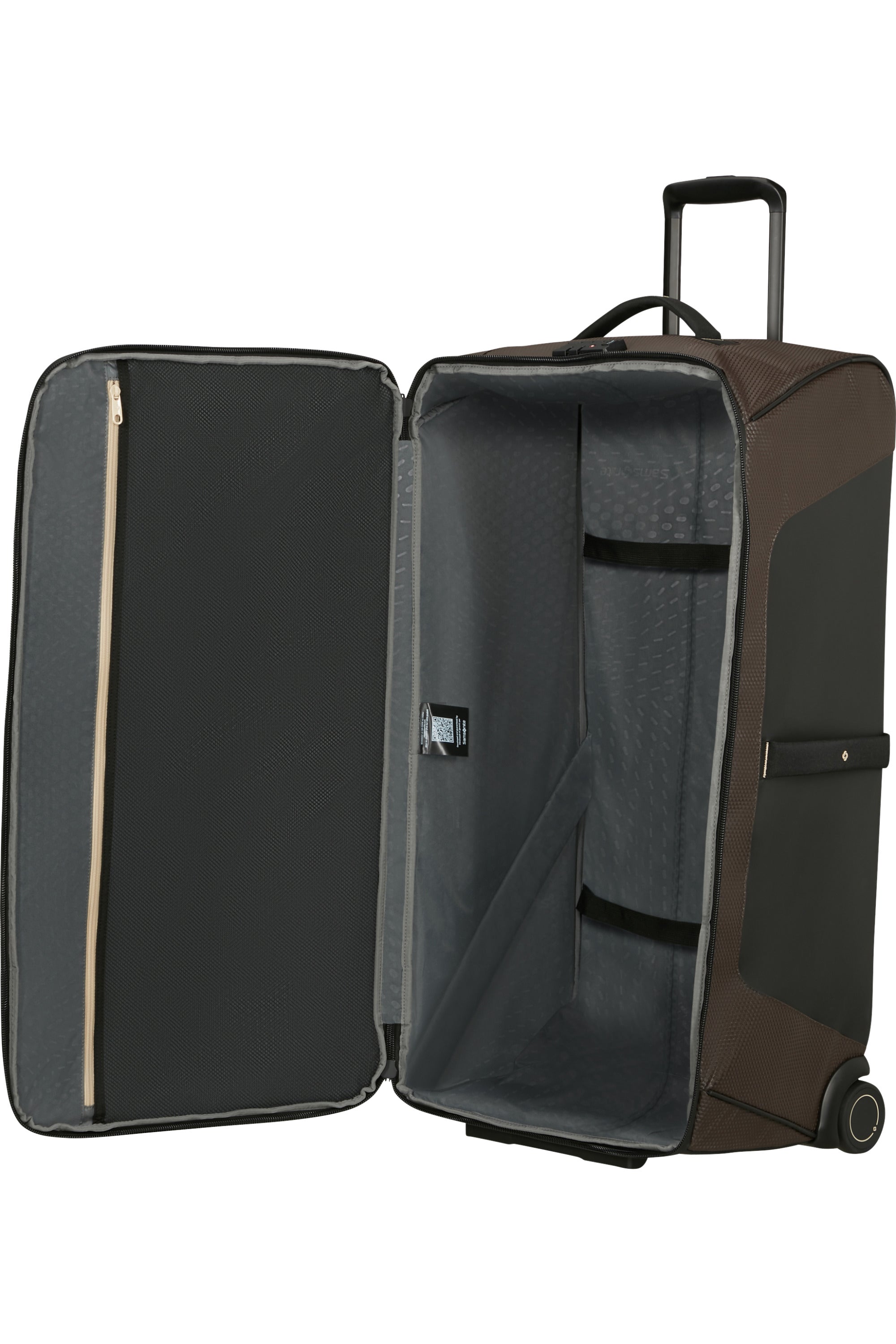 ECODIVER Duffle with wheels 79cm - Coffee Bean