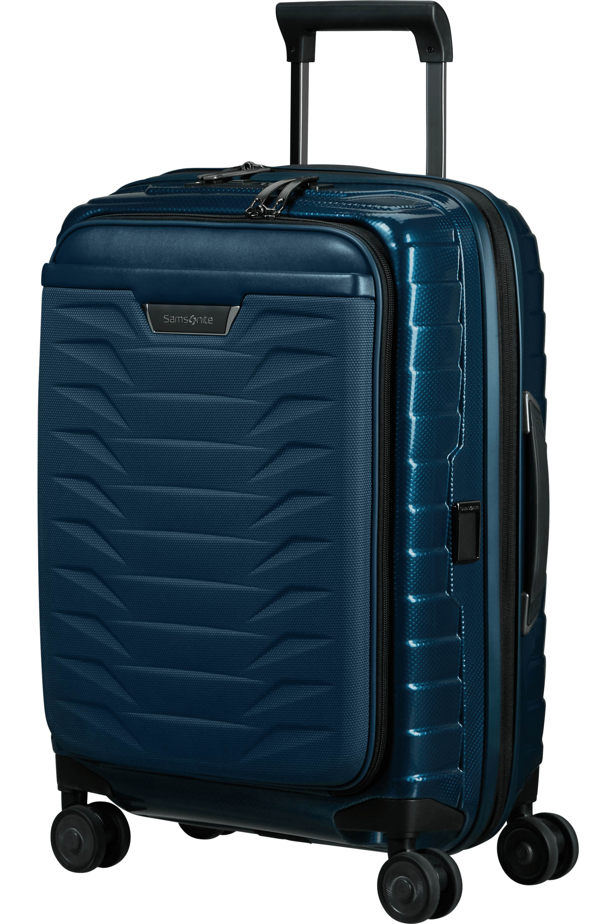 PROXIS 55cm Easy Access Spinner Expandable (4 wheels) - Petrol Blue