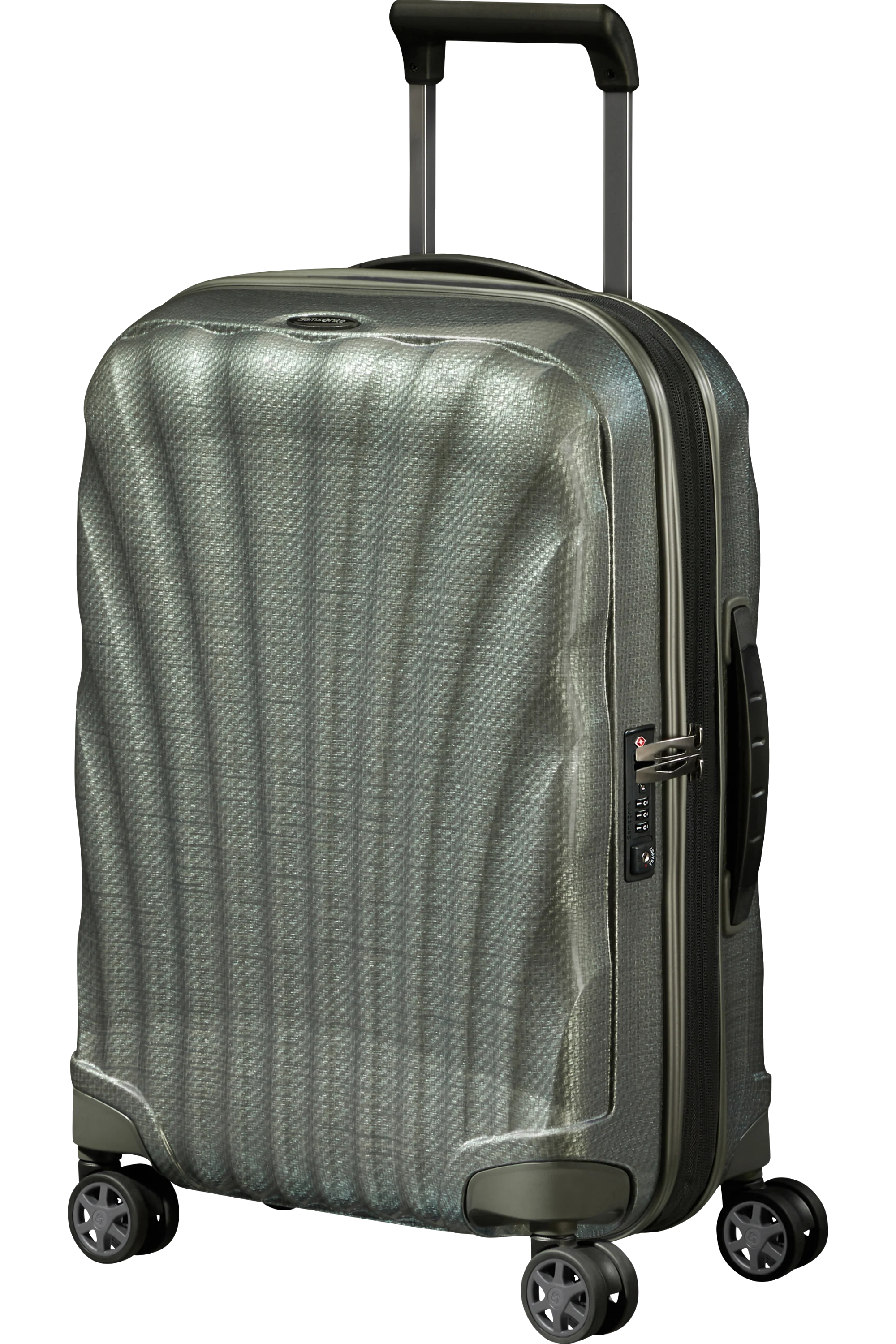 C-Lite Spinner (4 wheels) 55cm Expandable Cabin - Metallic Green